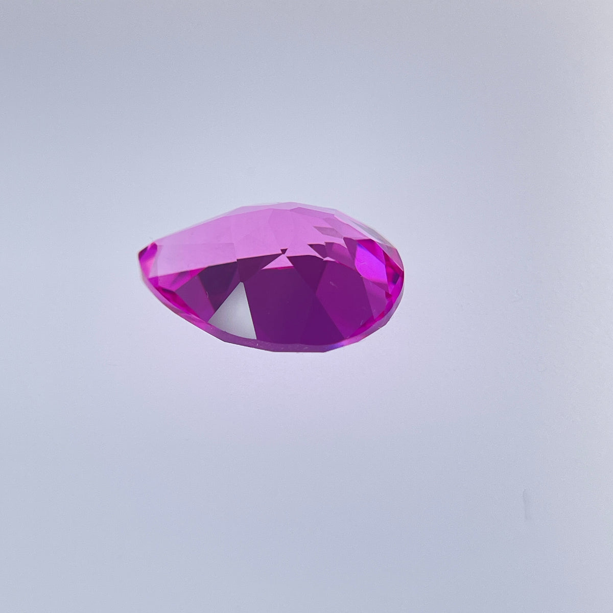 ~11ct Hot Pink Sapphire | Drop Pear Cut | 12 × 16 mm | Gemdrop® Verified