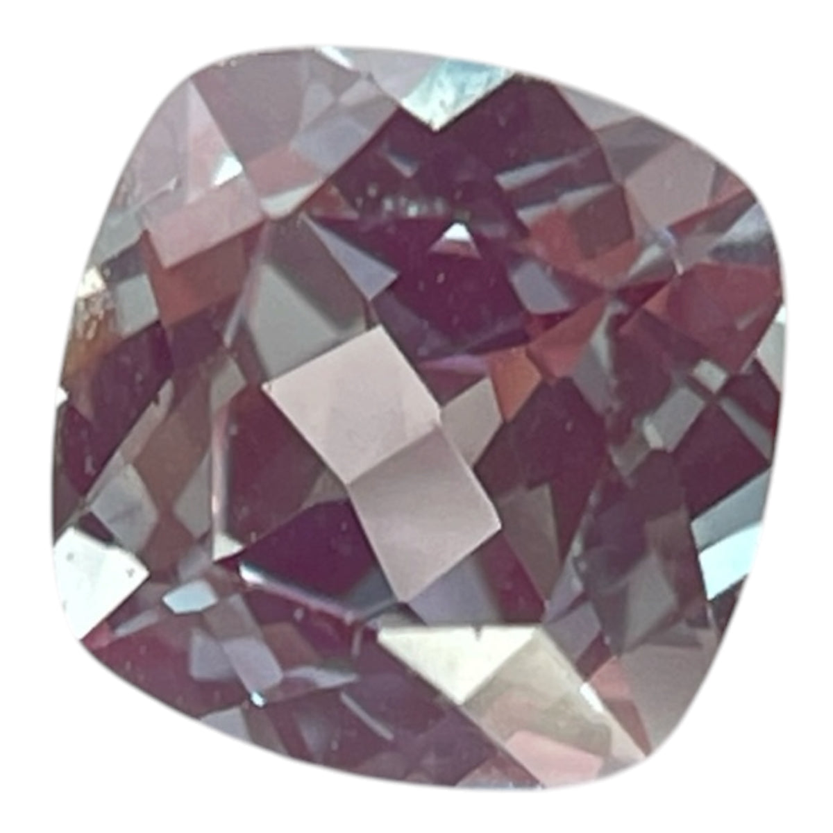 ~1ct Green-Purple Colour Change Alexandrite [chrysoberyl] | Cushion Cut | 6 × 6 mm | Gemdrop® Verified