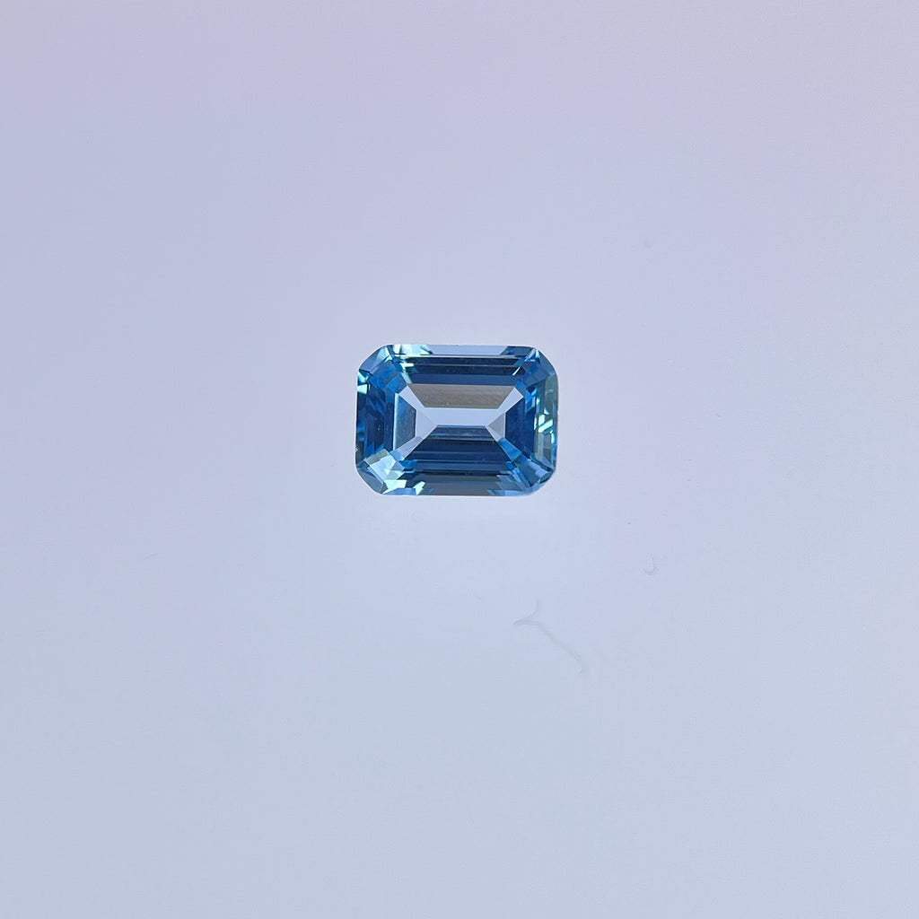 ~1.8ct Emerald Cut Spinel 6x8 mm | Aquamarine | Gemdrop® Verified