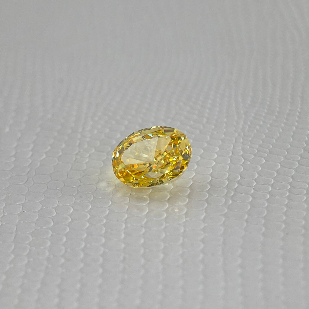 Ice Cut Cubic Zirconia – Honey Yellow Oval Cut 8x10 [6ct] & 7x9 mm [4.2ct]