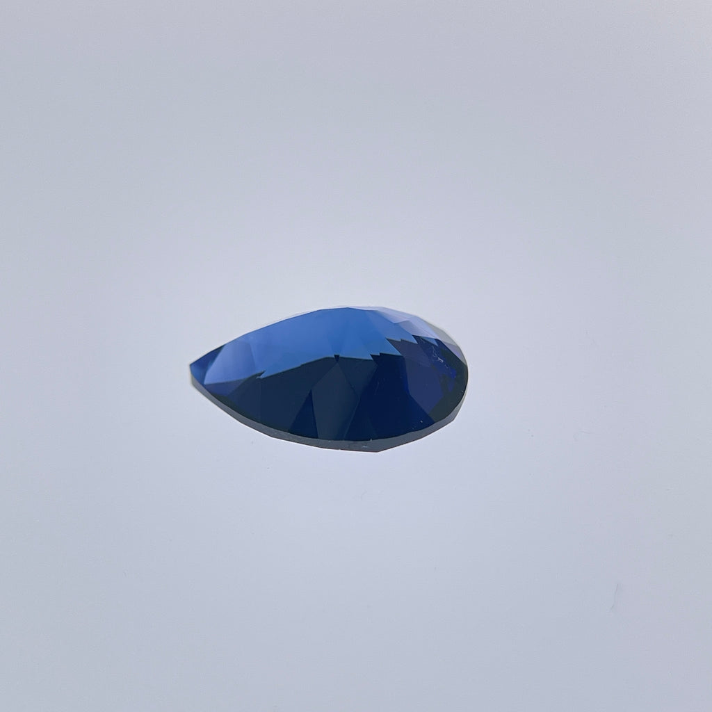 ~6ct Royal Blue Sapphire | Drop Pear Cut | 10 × 14 mm | Gemdrop® Verified