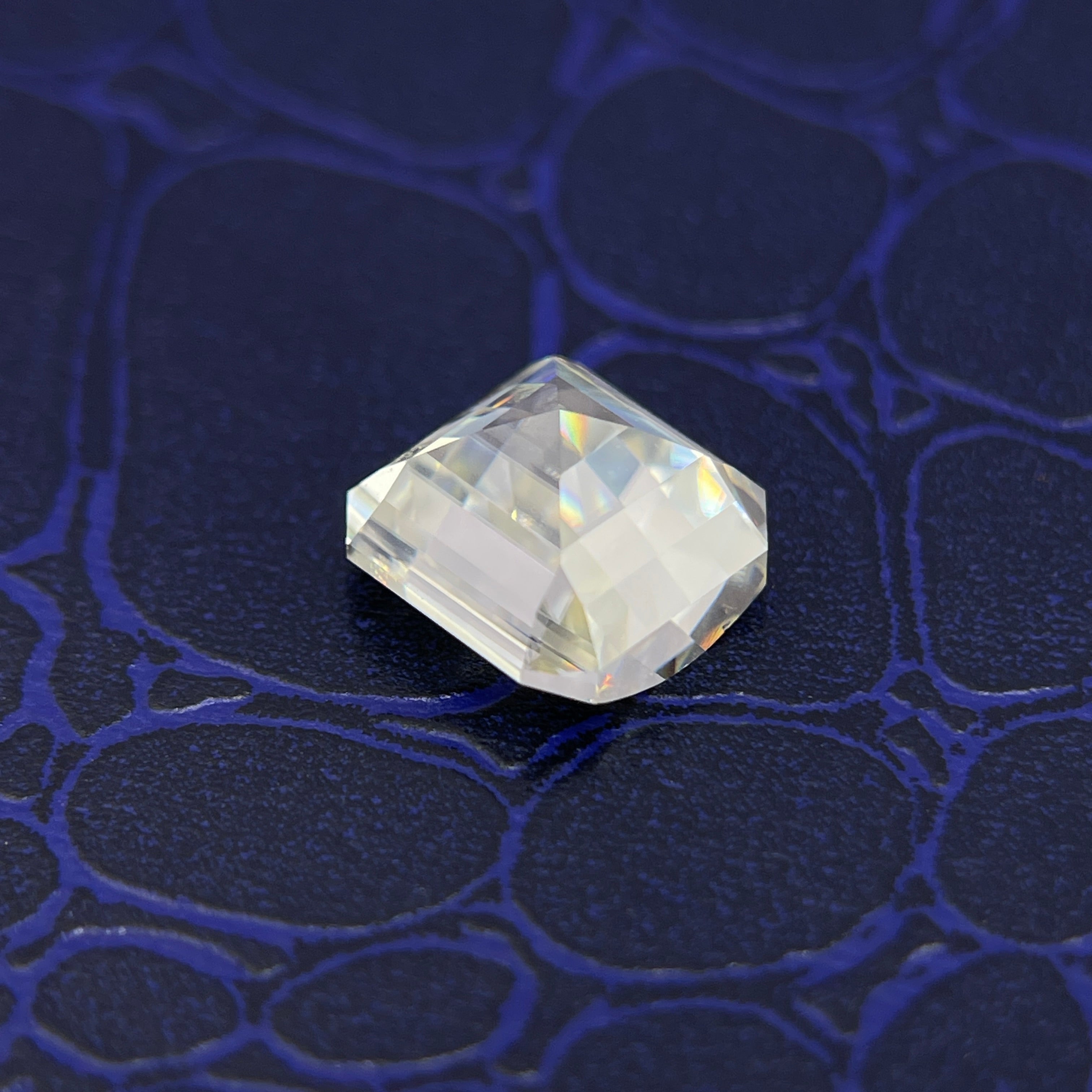 5 Carat PIXEL Cut VVS1 D Moissanite Space Diamond | 10 x 10 mm | A Gemdrop® EEEXCLUSIVE | Gemdrop® Verified