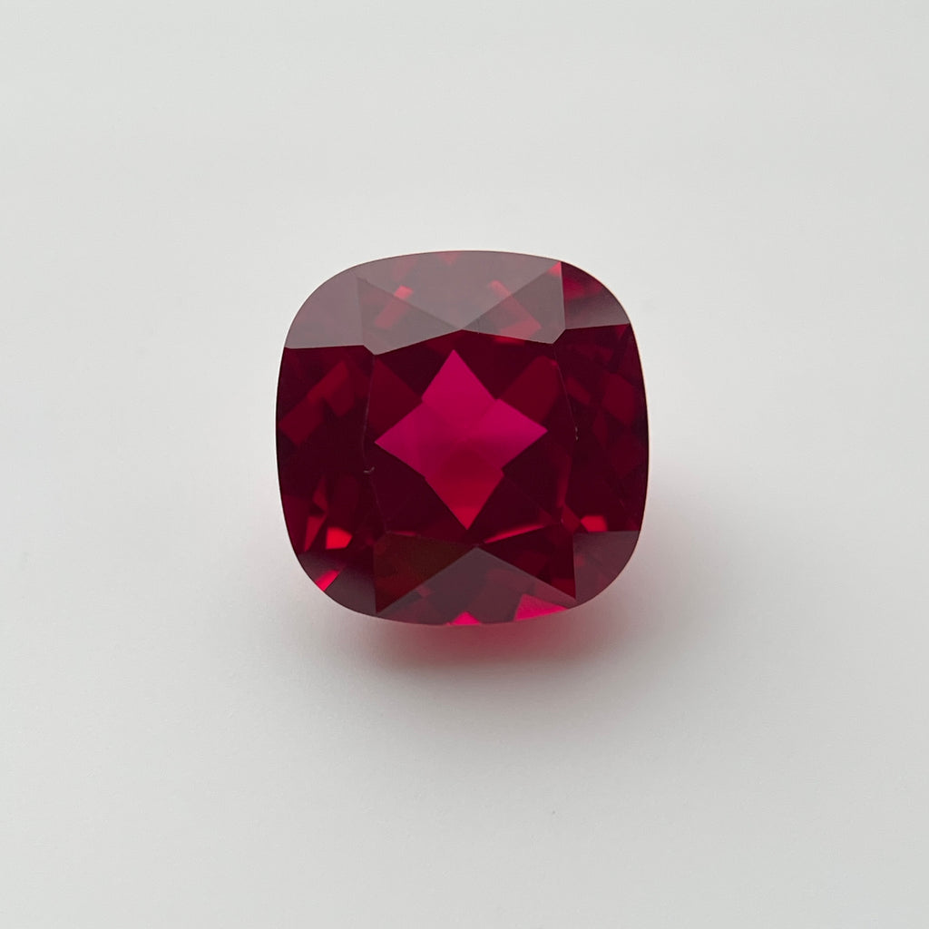 12, 15 & 17 Carat Pigeon Blood Red Ruby | Cushion Cut | Gemdrop® Verified