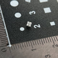 2 x 2 mm D VVS1 Space Diamond™ Moissanite | Princess Cut | Gemdrop® Verified