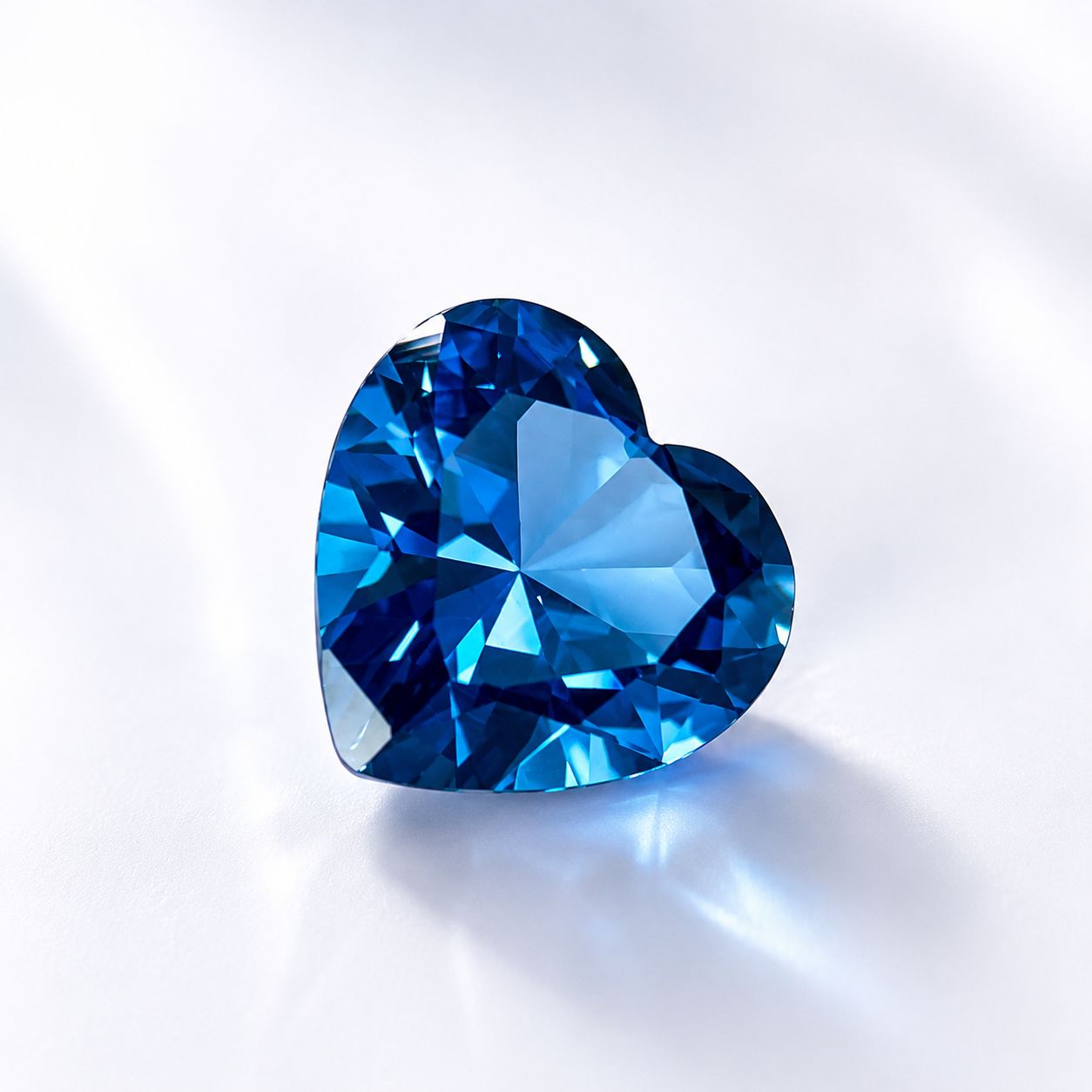 ~3.5ct London Blue Spinel | Heart Cut | 10 × 10 mm | Gemdrop® Verified