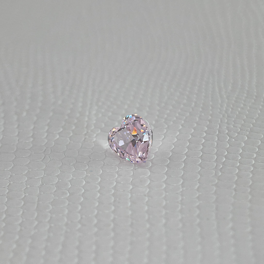 Ice Cut Cubic Zirconia – Seductive Pink Heart Cut 7x7 mm ~3ct