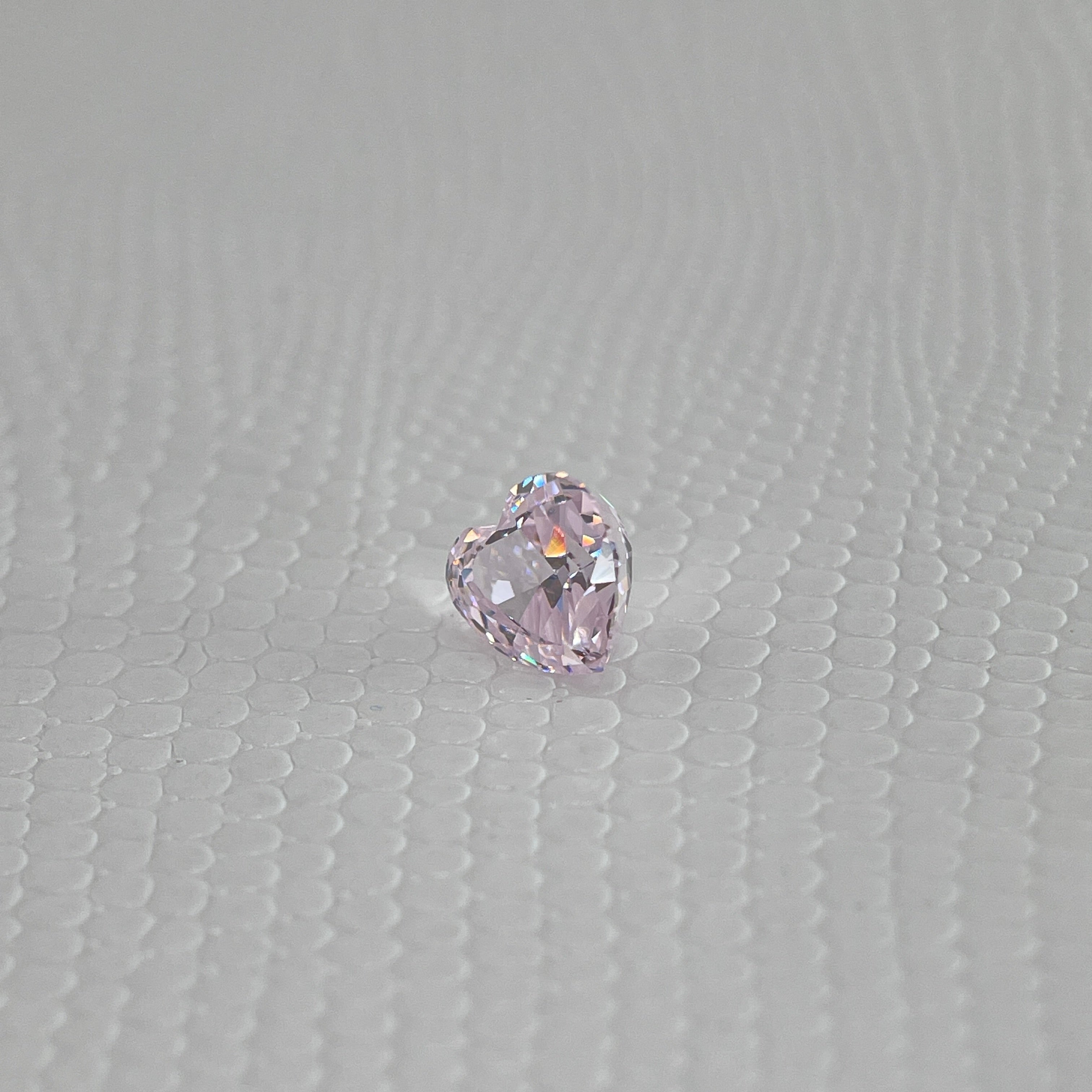 Ice Cut Cubic Zirconia – Seductive Pink Heart Cut 7x7 mm ~3ct