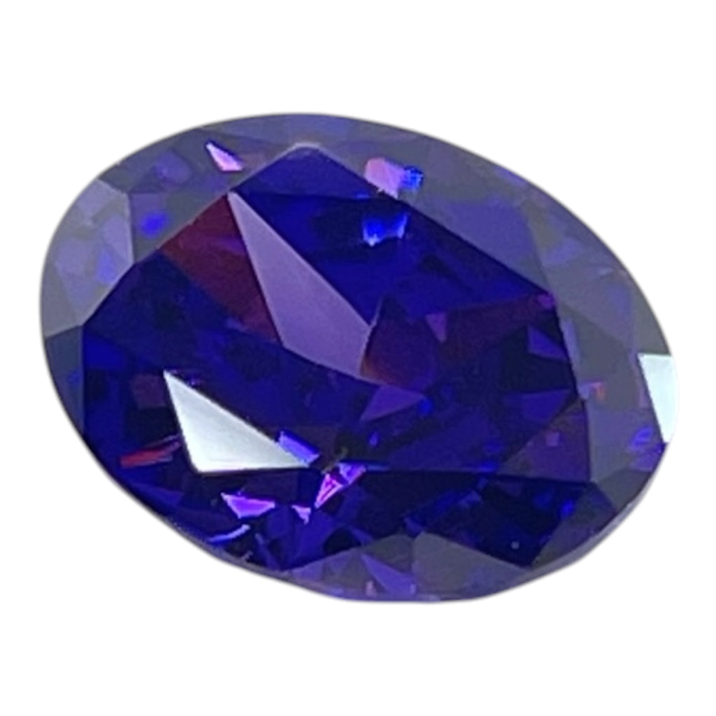 Ice Cut Oval Cubic Zirconia – Purple Haze 6x8 mm ~2.6ct