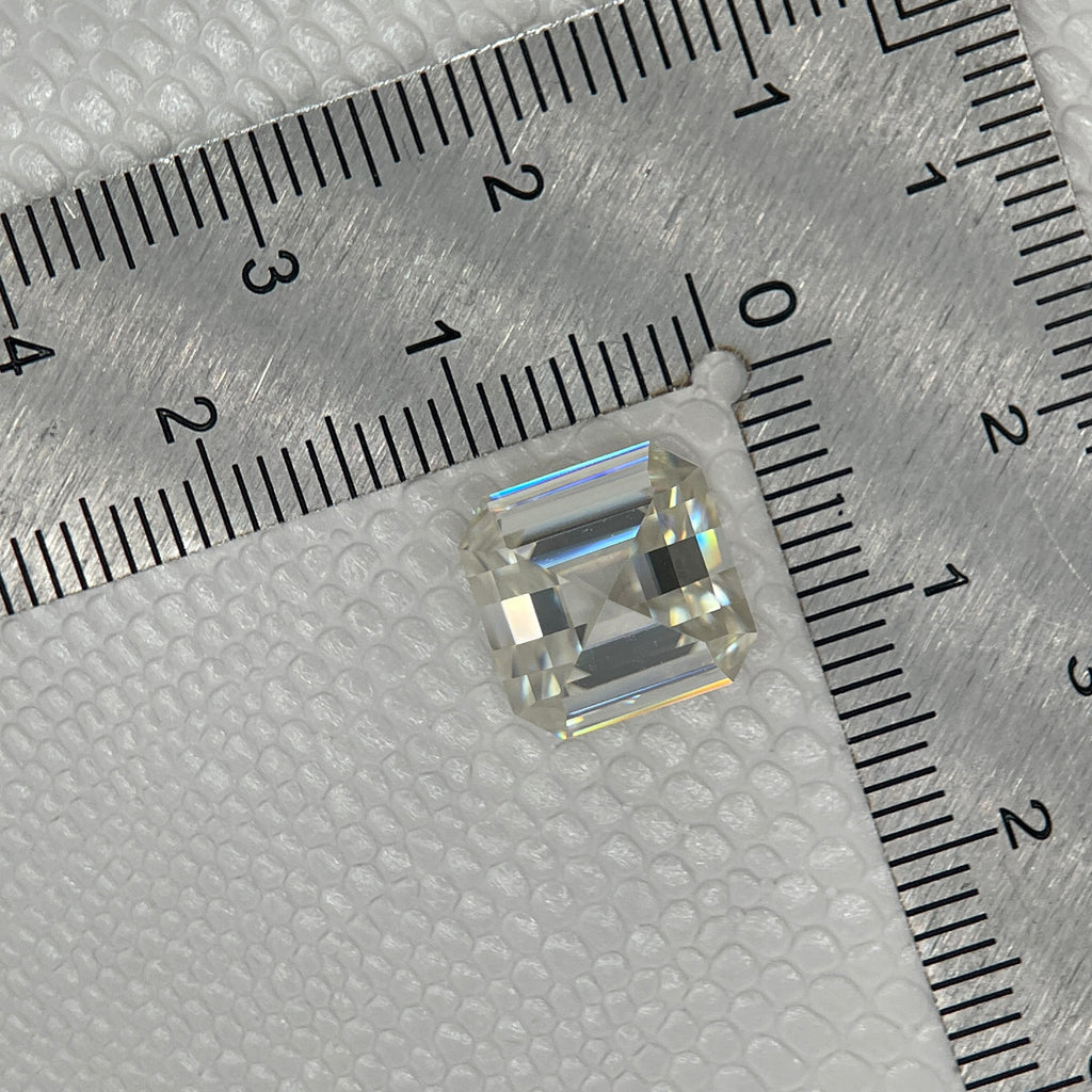 5 Carat PIXEL Cut VVS1 D Moissanite Space Diamond | 10 x 10 mm | A Gemdrop® EEEXCLUSIVE | Gemdrop® Verified