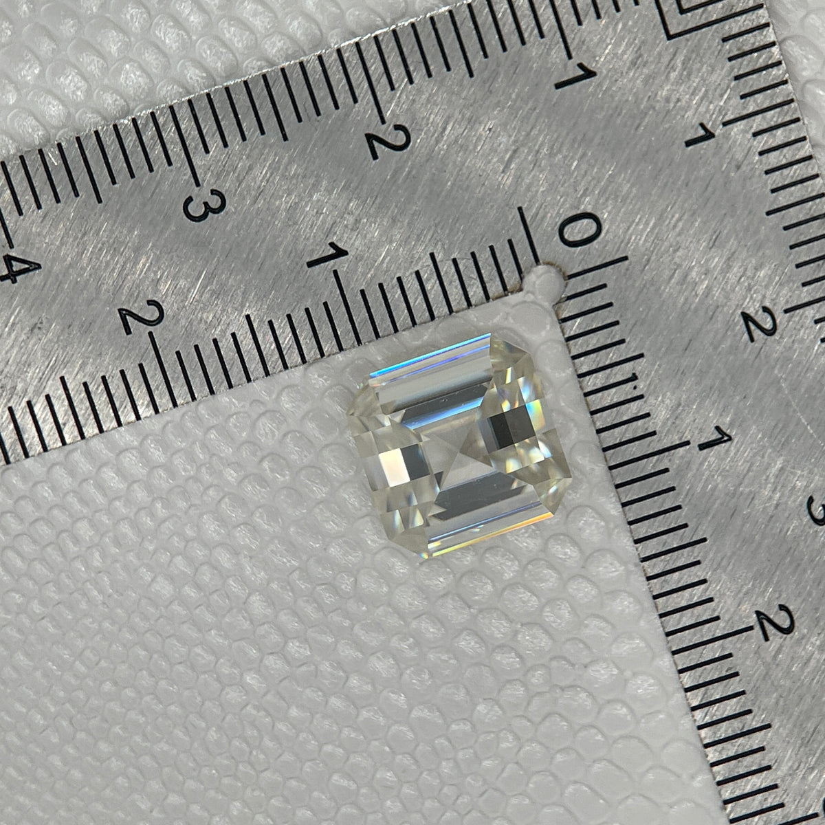 5 Carat PIXEL Cut VVS1 D Moissanite Space Diamond | 10 x 10 mm | A Gemdrop® EEEXCLUSIVE | Gemdrop® Verified