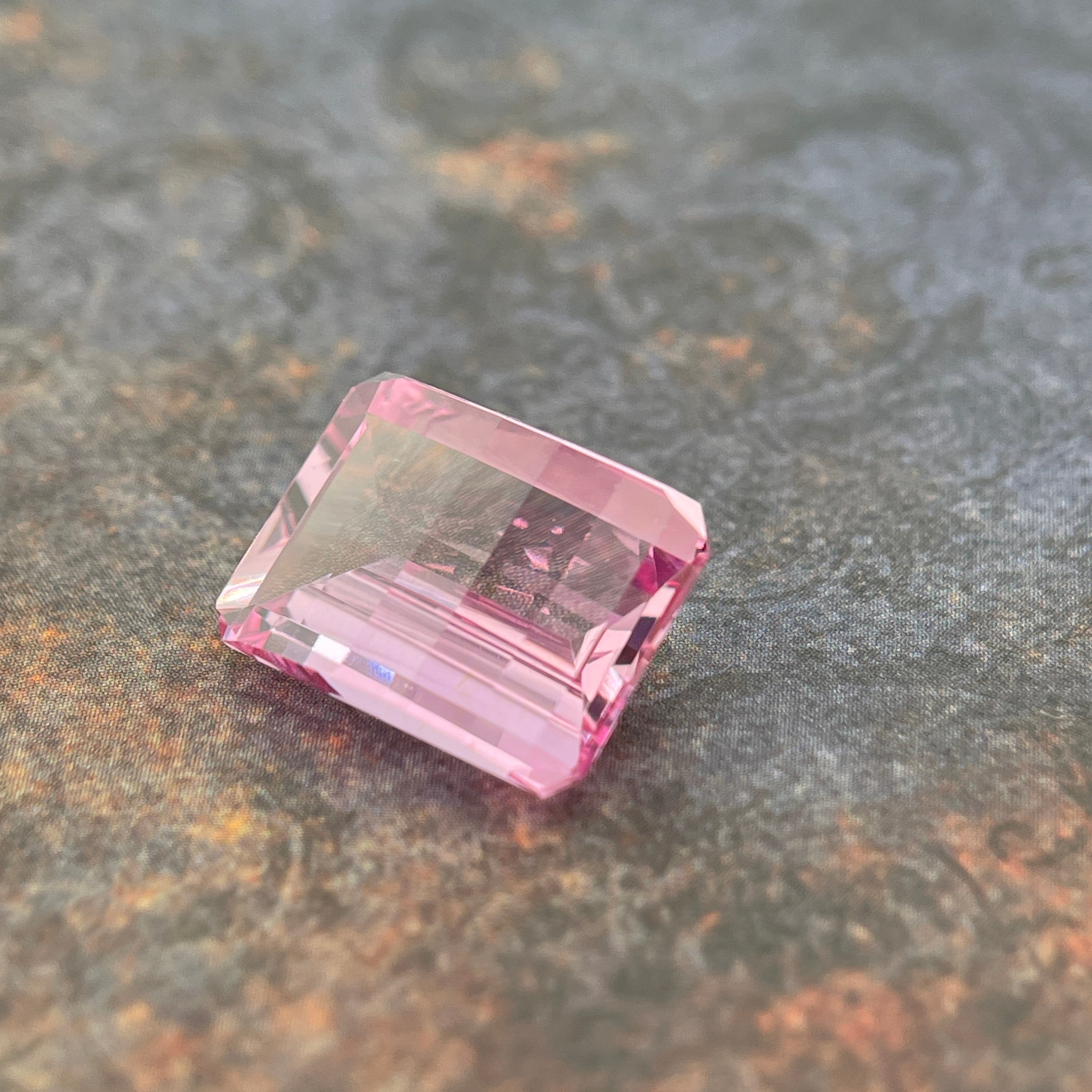 ~14.125ct Seductive Pink Sapphire | Pixel Cut | 12x16 mm | Gemdrop® Verified