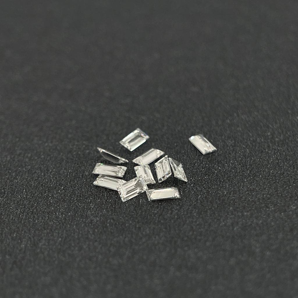 2x4 mm Baguette HPHT Lab-Grown Diamond | ~0.1ct | DEF Colour | VVS Clarity | GemDrop® Verified