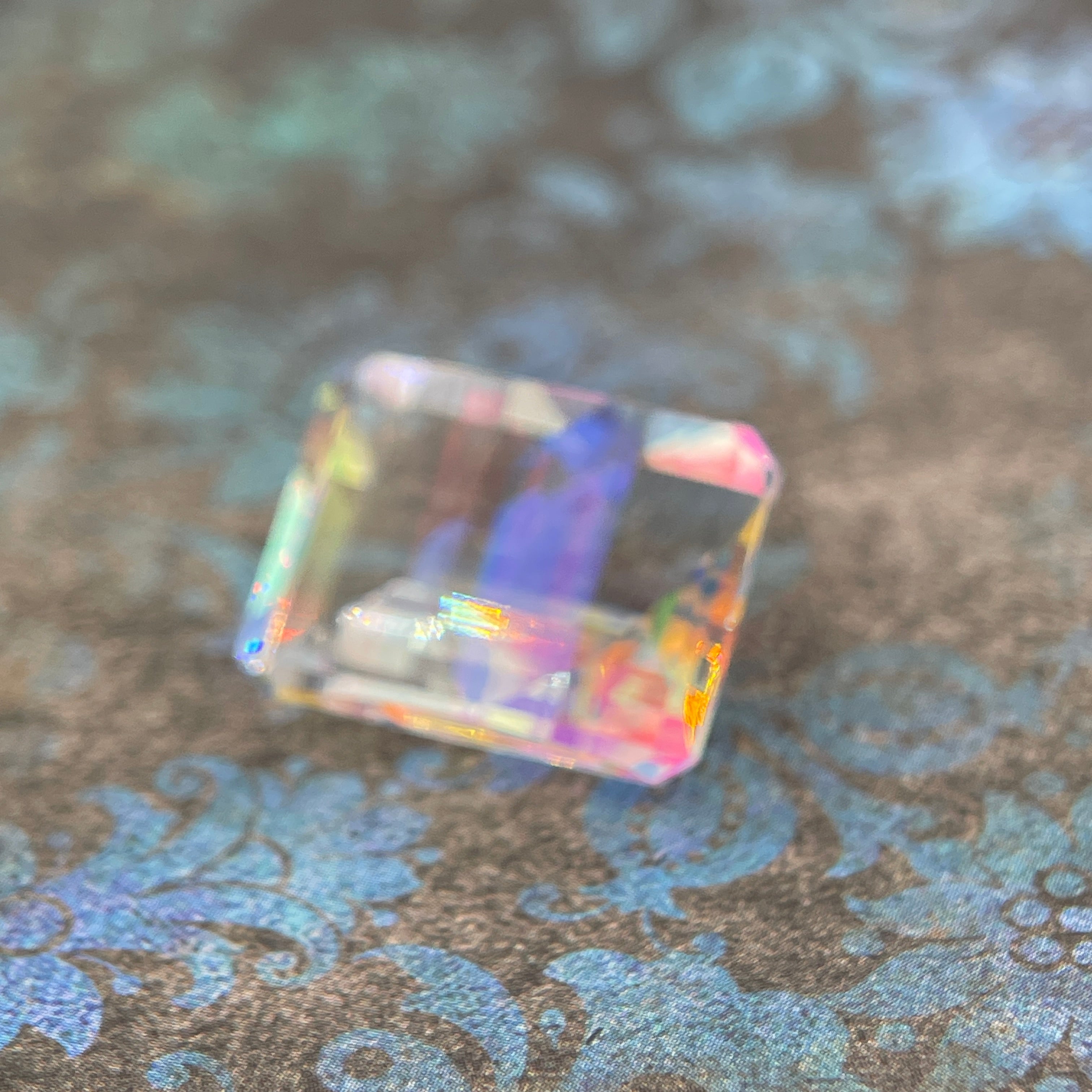 20.025ct Mystic Quartz | Pixel Cut | 15x20 mm | Gemdrop® Verified