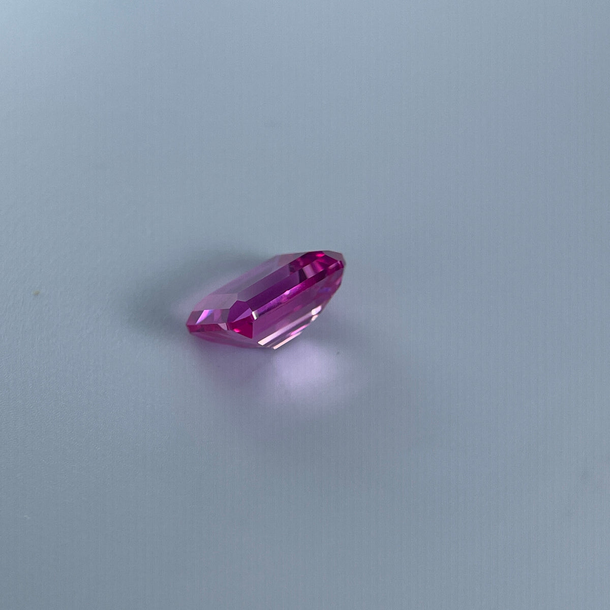 ~4ct Pink Sapphire | Emerald Cut | 8 × 10 mm | Gemdrop® Verified
