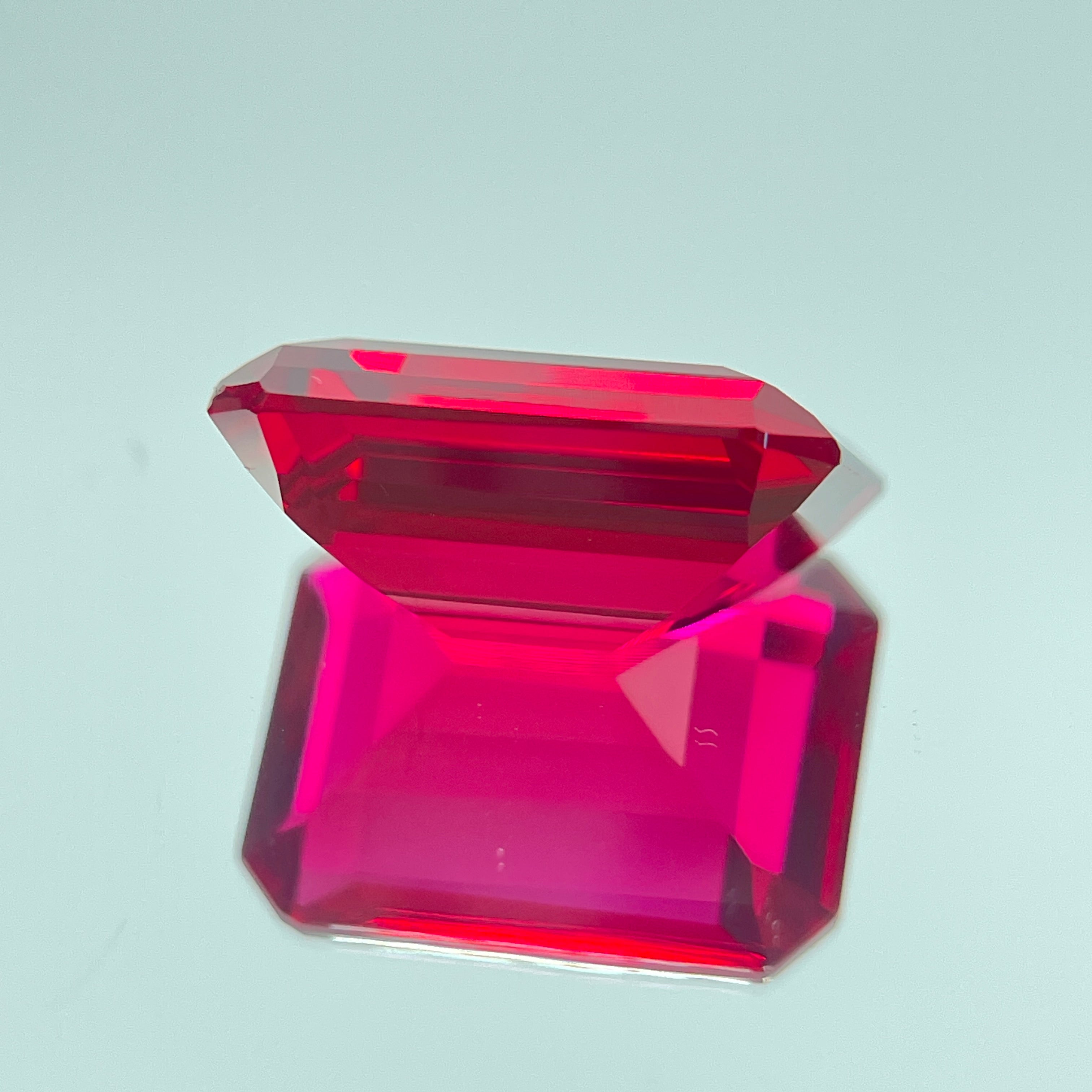 ~30ct Pigeon Blood Ruby | Emerald Cut | 1.5 × 2 cm | Gemdrop® Verified