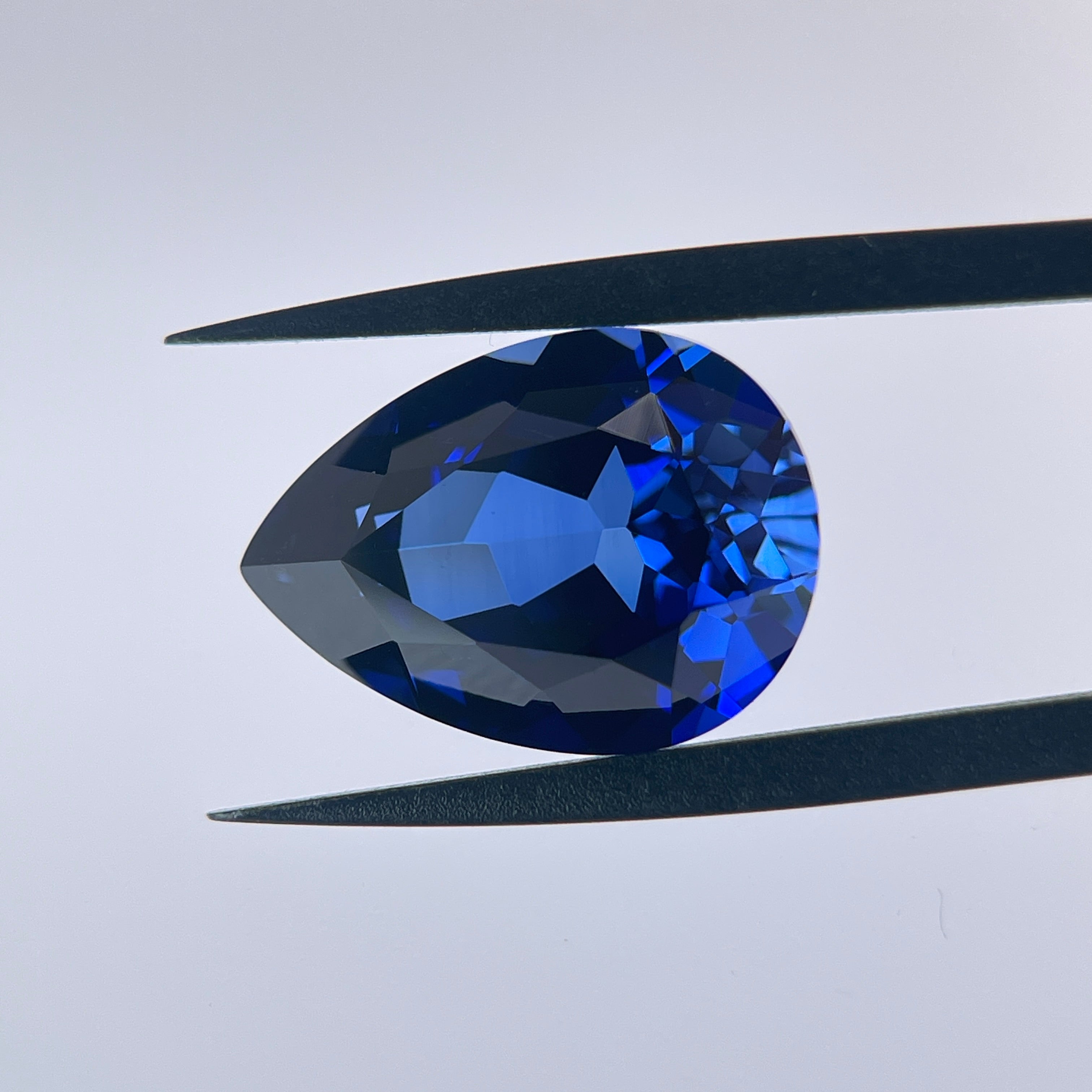 ~14ct Royal Blue Sapphire | Drop Pear Cut | 13 × 18 mm | Gemdrop® Verified