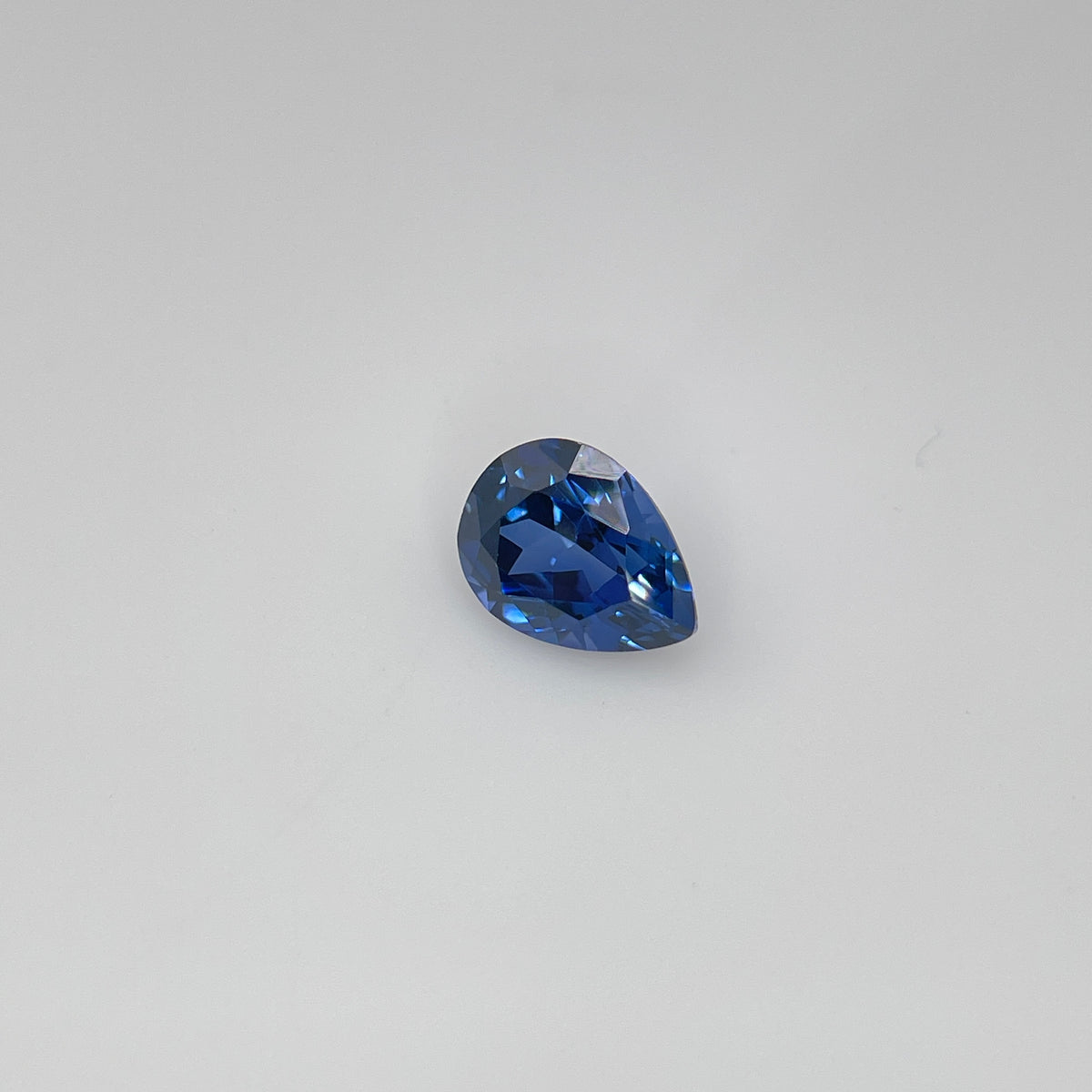 ~1.3 ct Blue & Pink Sapphire | Drop Cut | 6x8 mm | Gemdrop® Verified