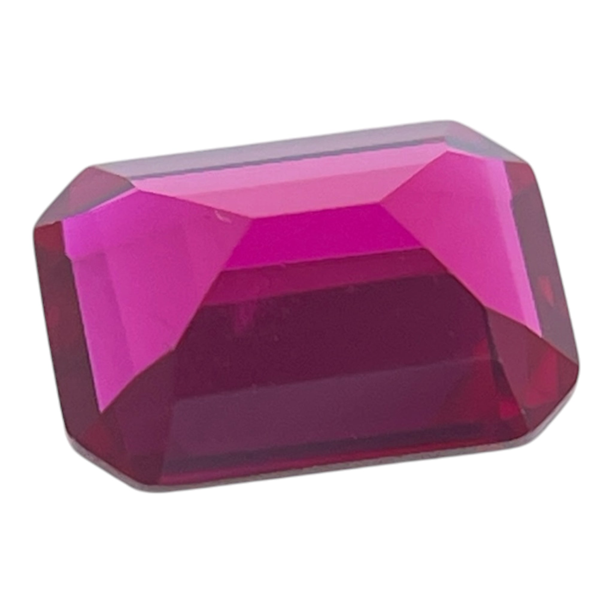 ~1.6ct Pigeon Blood Red Ruby | Emerald Cut | 6x8 mm | Gemdrop® Verified