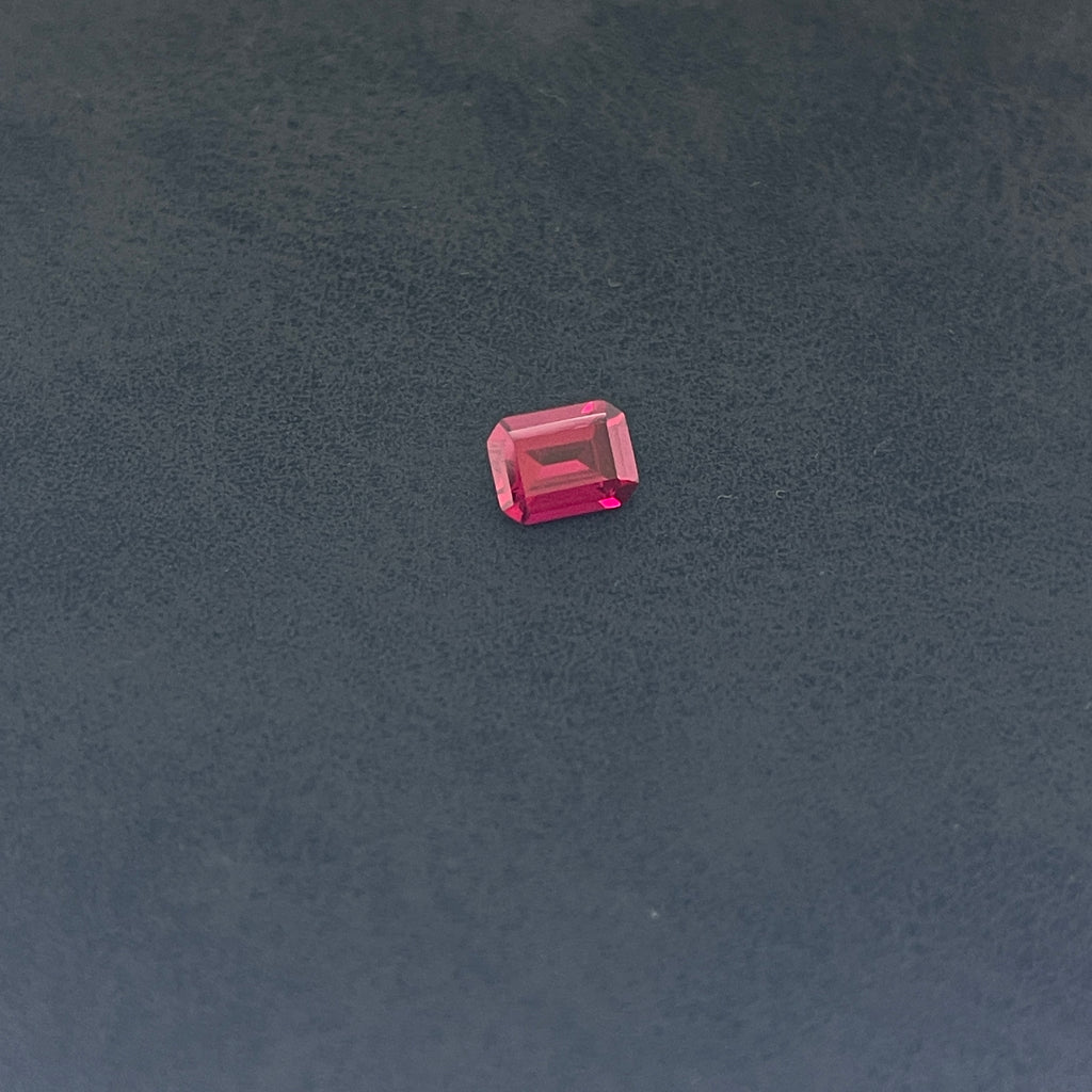 ~1.6ct Pigeon Blood Red Ruby | Emerald Cut | 6x8 mm | Gemdrop® Verified