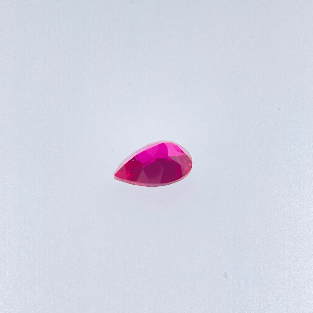~7ct Pigeon Blood Red Ruby | Drop Pear Cut | 10 × 14 mm | Gemdrop® Verified