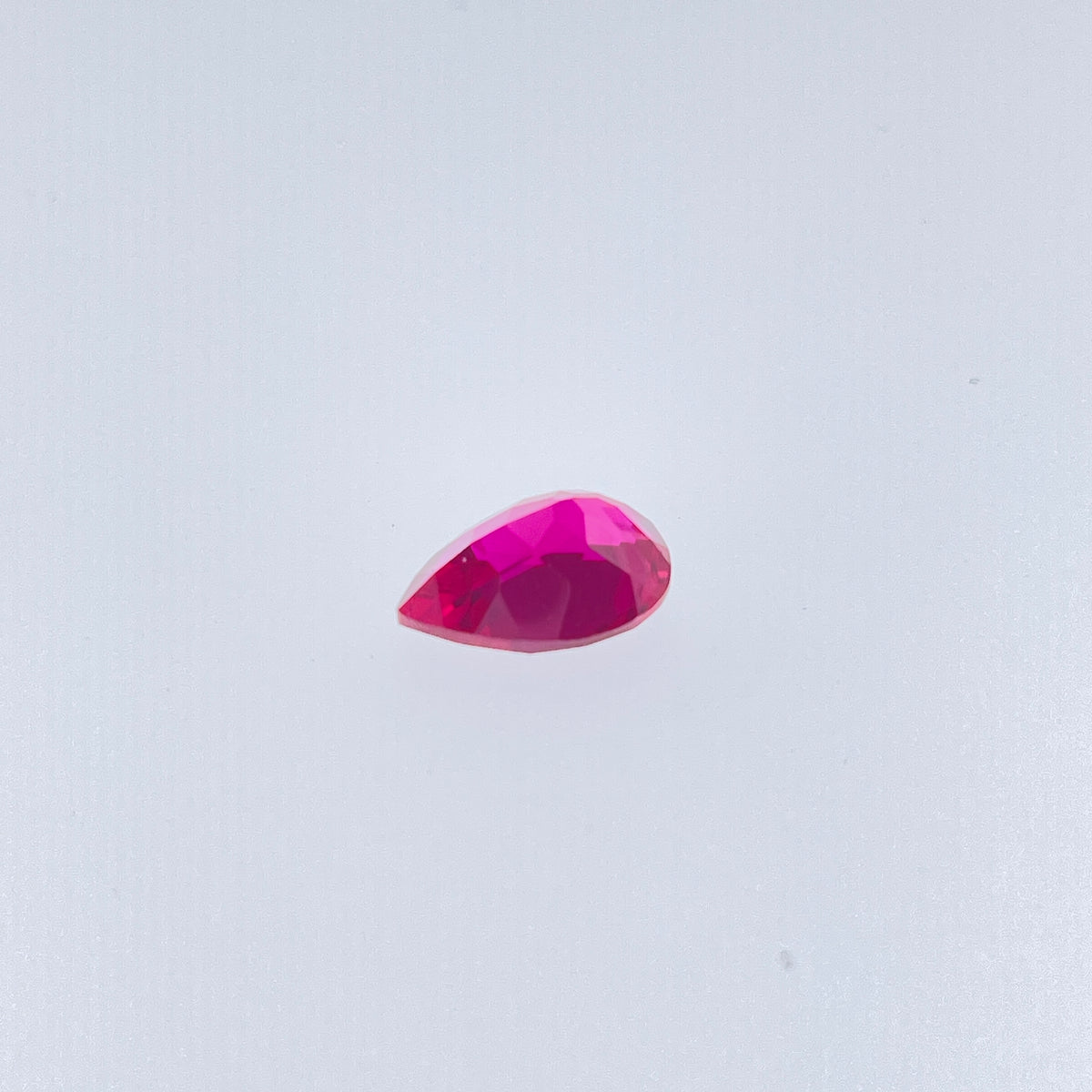 ~7ct Pigeon Blood Red Ruby | Drop Pear Cut | 10 × 14 mm | Gemdrop® Verified