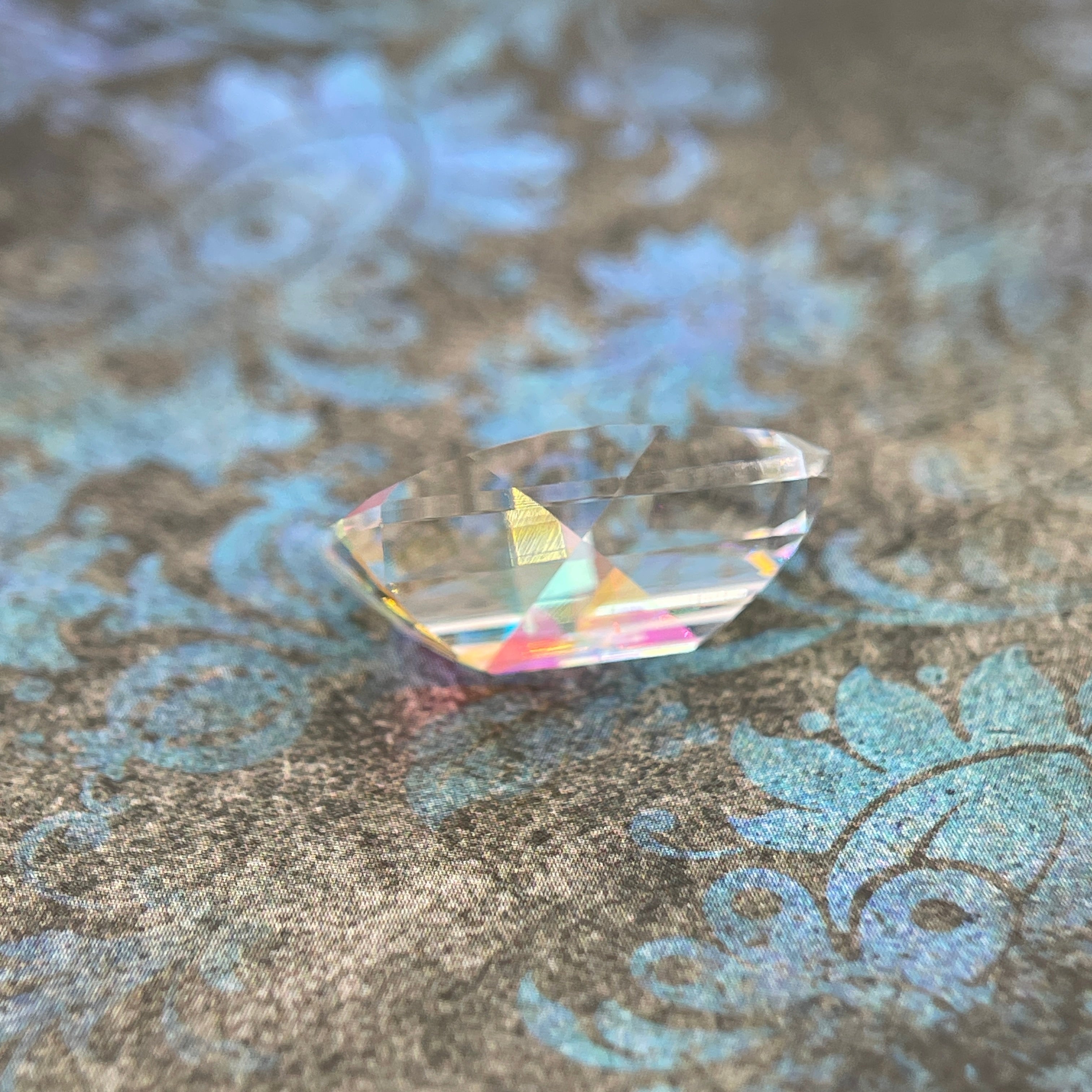 20.025ct Mystic Quartz | Pixel Cut | 15x20 mm | Gemdrop® Verified