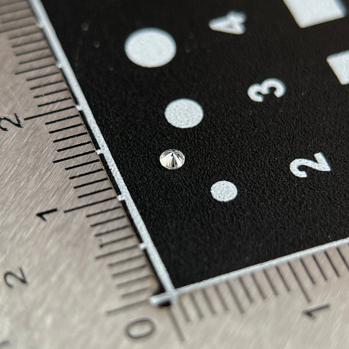 2 mm VVS1 D Space Diamond™ Moissanite | Round Brilliant Cut | Gemdrop® Verified
