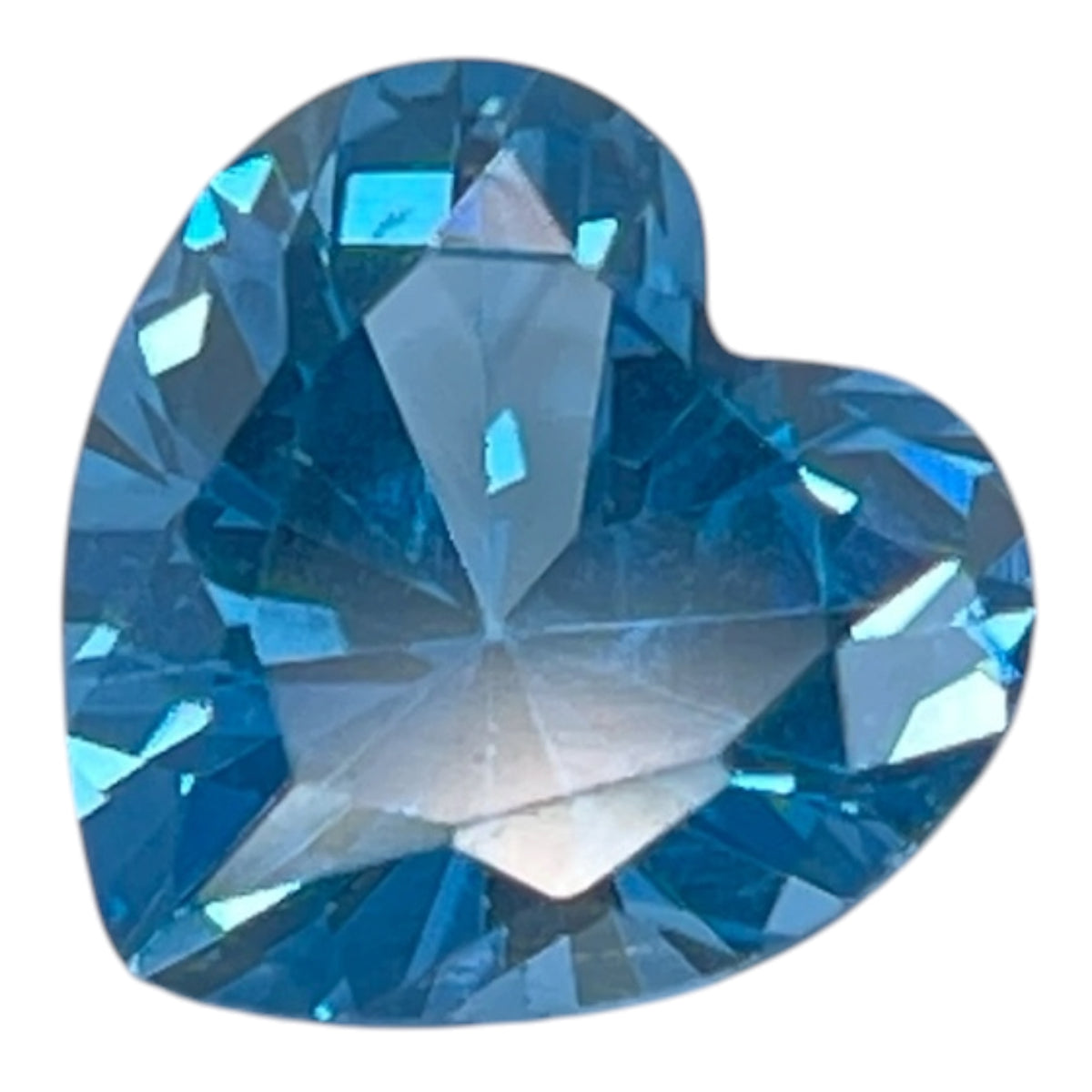 London Blue Spinel | Heart Cut | 10 × 10 mm & 8  × 8 mm | Gemdrop® Verified