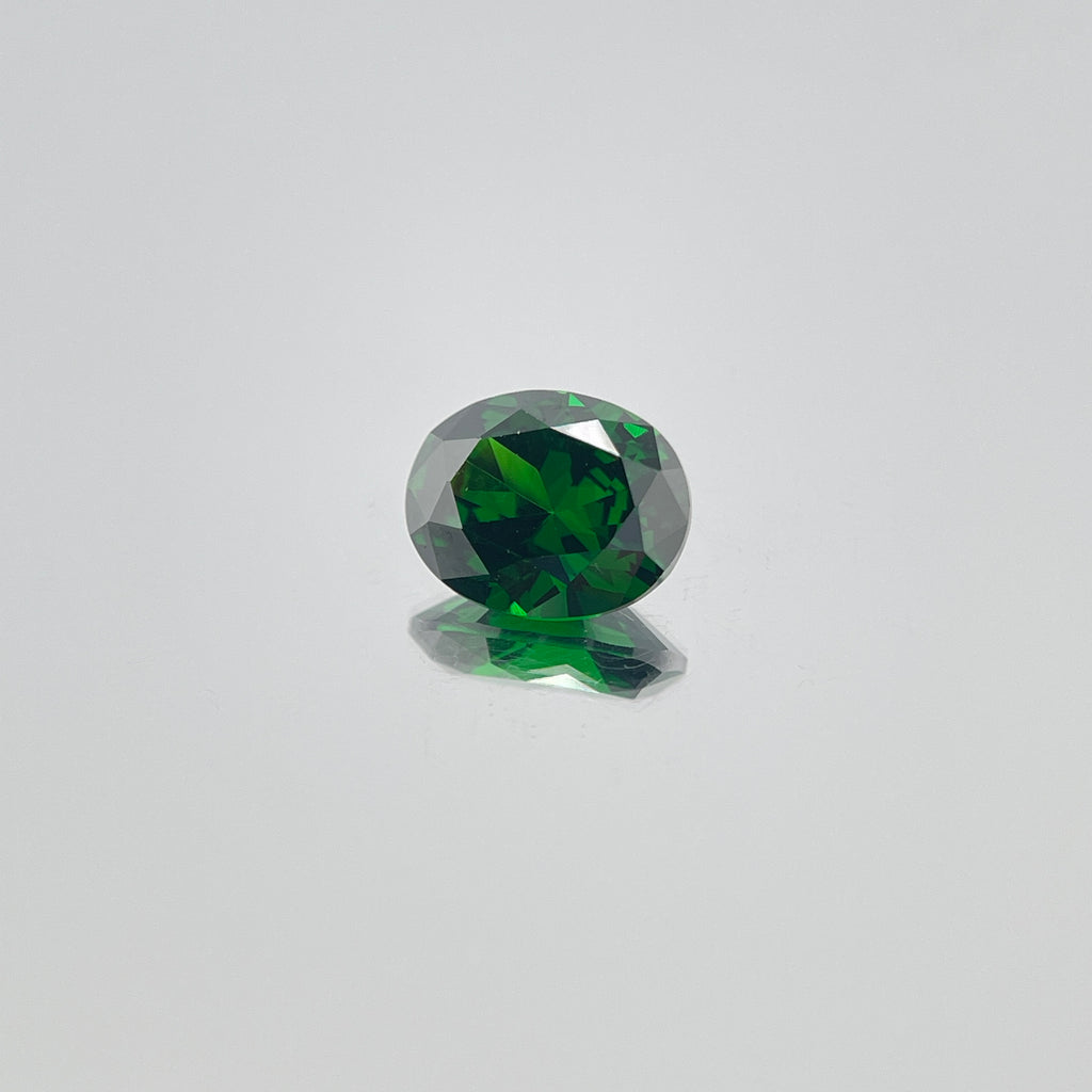 Dark Green Cubic Zirconia – Oval Cut