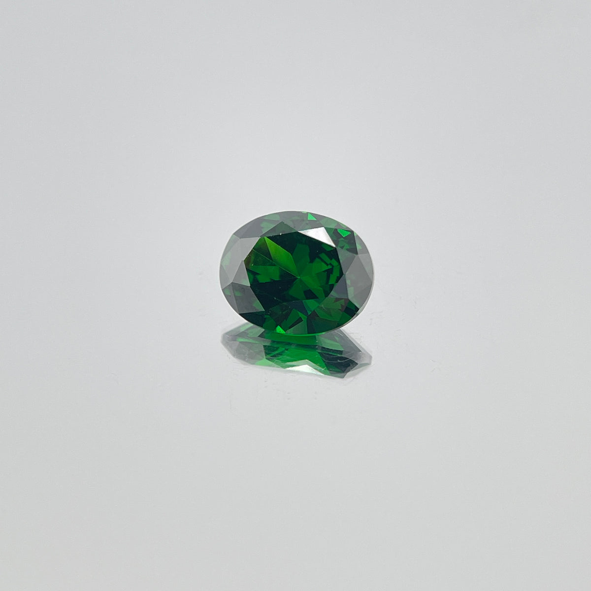 Dark Green Cubic Zirconia – Oval Cut