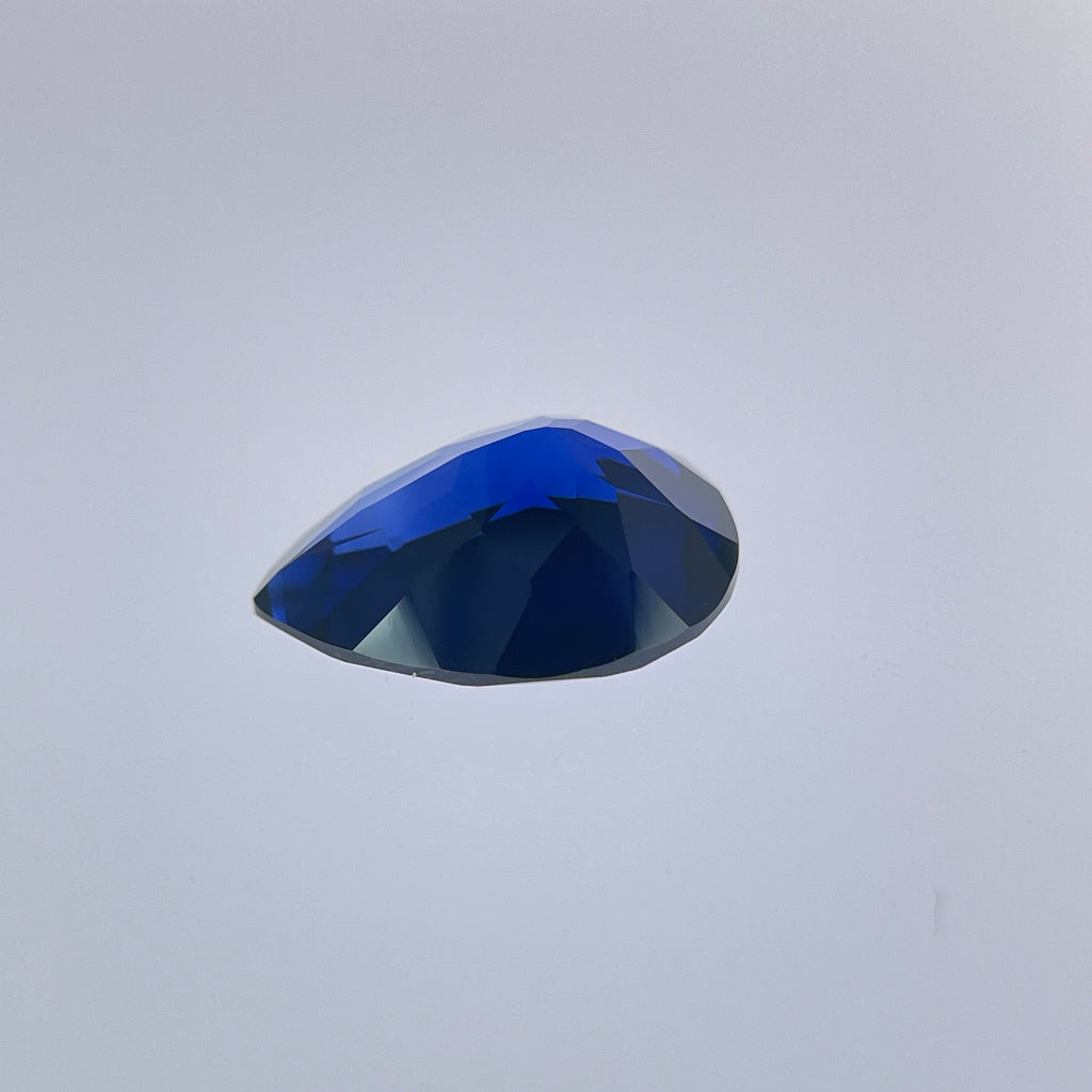 ~10.9ct Royal Blue Sapphire | Drop Pear Cut | 12 × 16 mm | Gemdrop® Verified