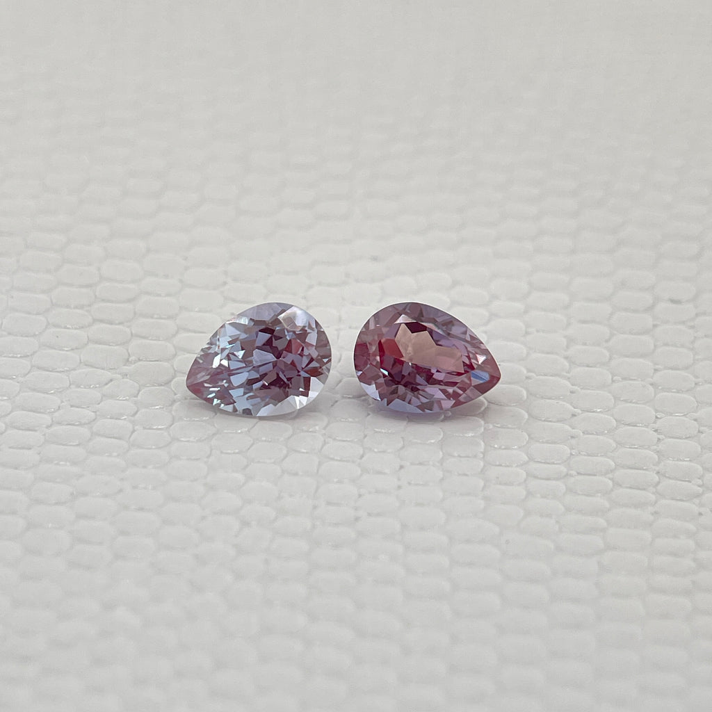 ~1.3 ct Purple–Green Colour Change Alexandrite [chrysoberyl] | Drop Cut | 6x8 mm | Gemdrop® Verified