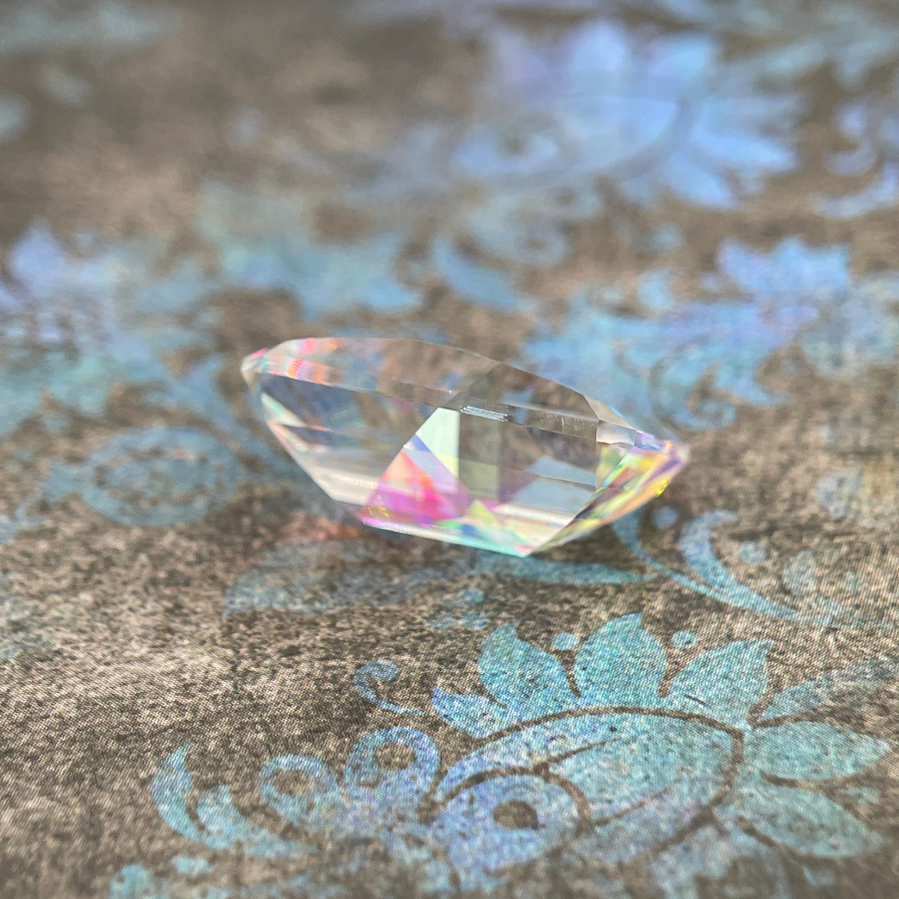 20.025ct Mystic Quartz | Pixel Cut | 15x20 mm | Gemdrop® Verified