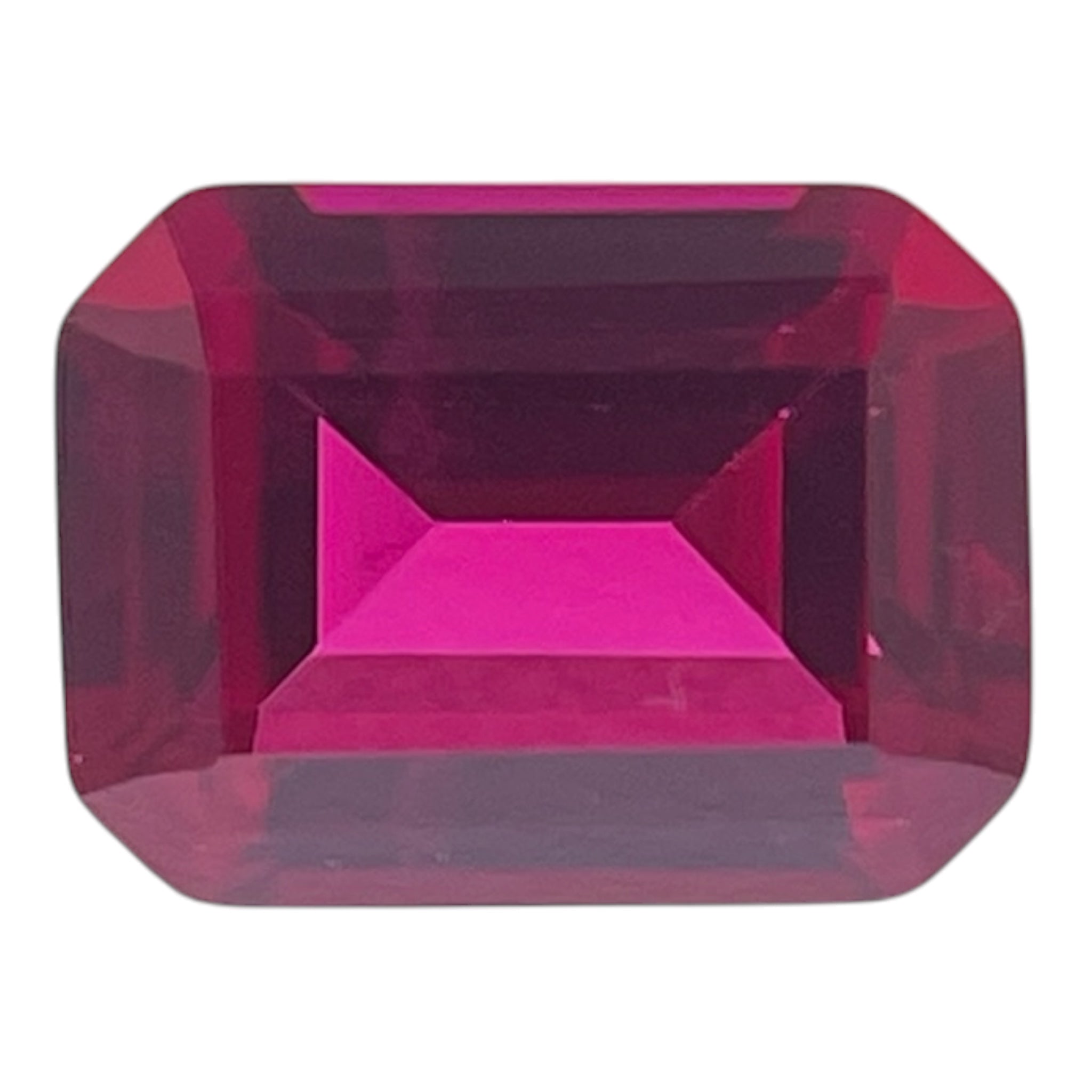 ~1.6ct Pigeon Blood Red Ruby | Emerald Cut | 6x8 mm | Gemdrop® Verified