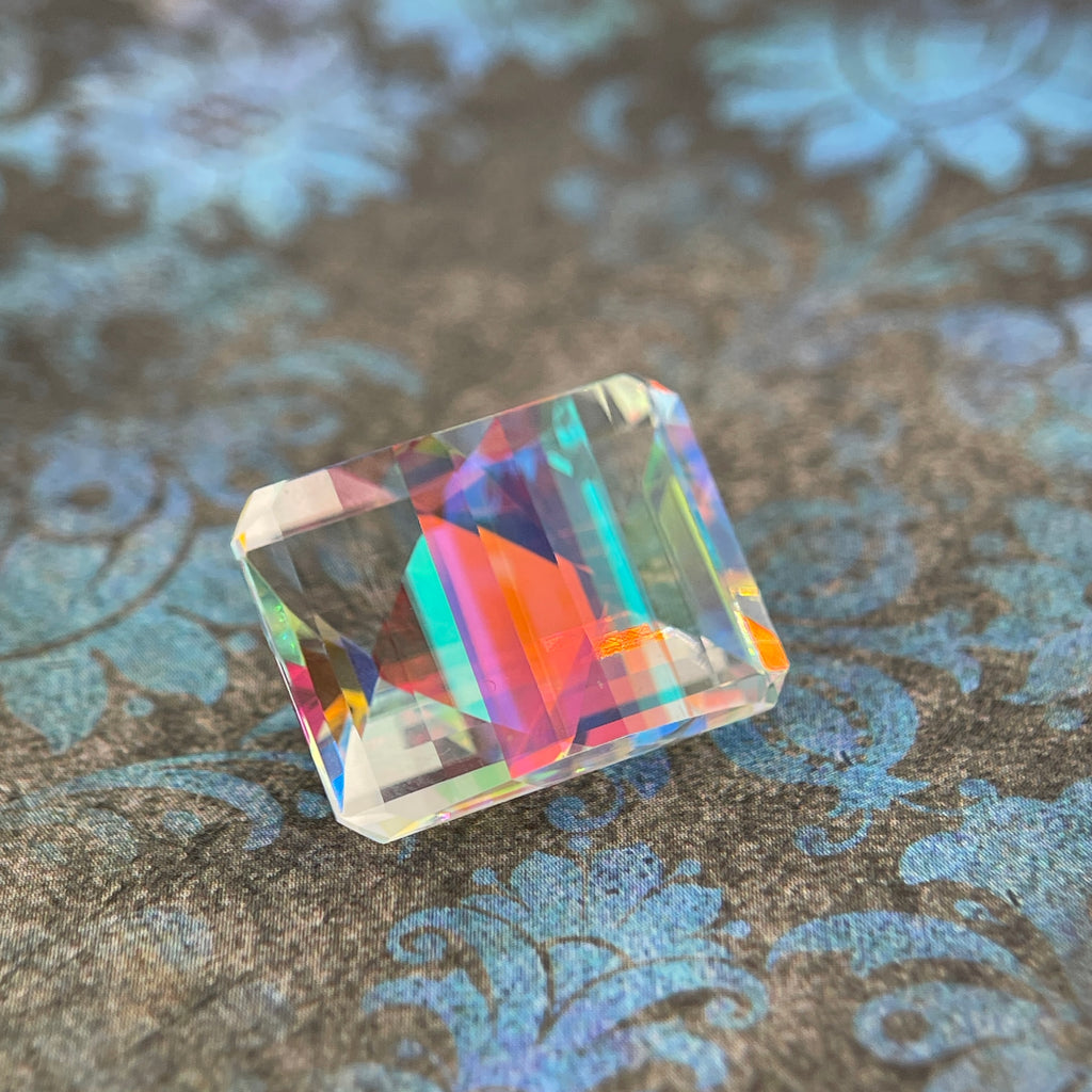 20.025ct Mystic Quartz | Pixel Cut | 15x20 mm | Gemdrop® Verified