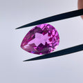 ~11ct Hot Pink Sapphire | Drop Pear Cut | 12 × 16 mm | Gemdrop® Verified