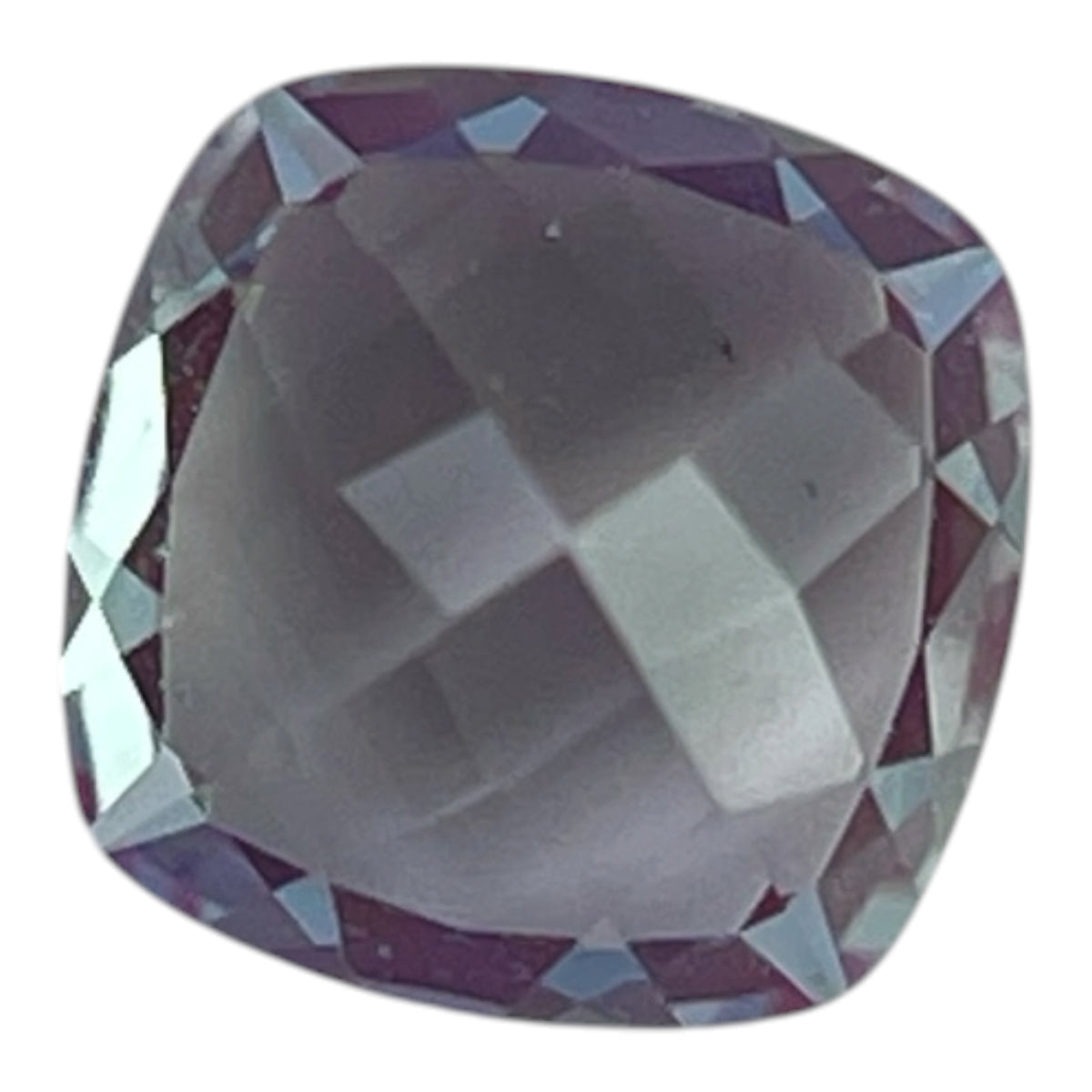 ~1ct Green-Purple Colour Change Alexandrite [chrysoberyl] | Cushion Cut | 6 × 6 mm | Gemdrop® Verified
