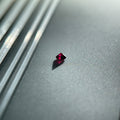 ~0.1ct Pigeon Blood Red Czochralski Ruby | Round Brilliant Cut | 3 mm | Gemdrop® Verified