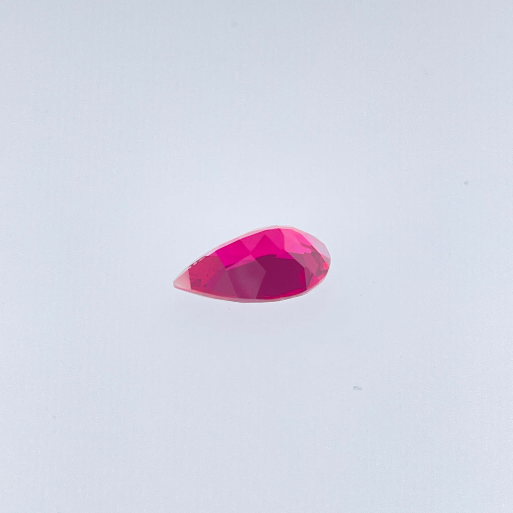 ~10ct Pigeon Blood Red Ruby | Drop Pear Cut | 11 × 17 mm | Gemdrop® Verified