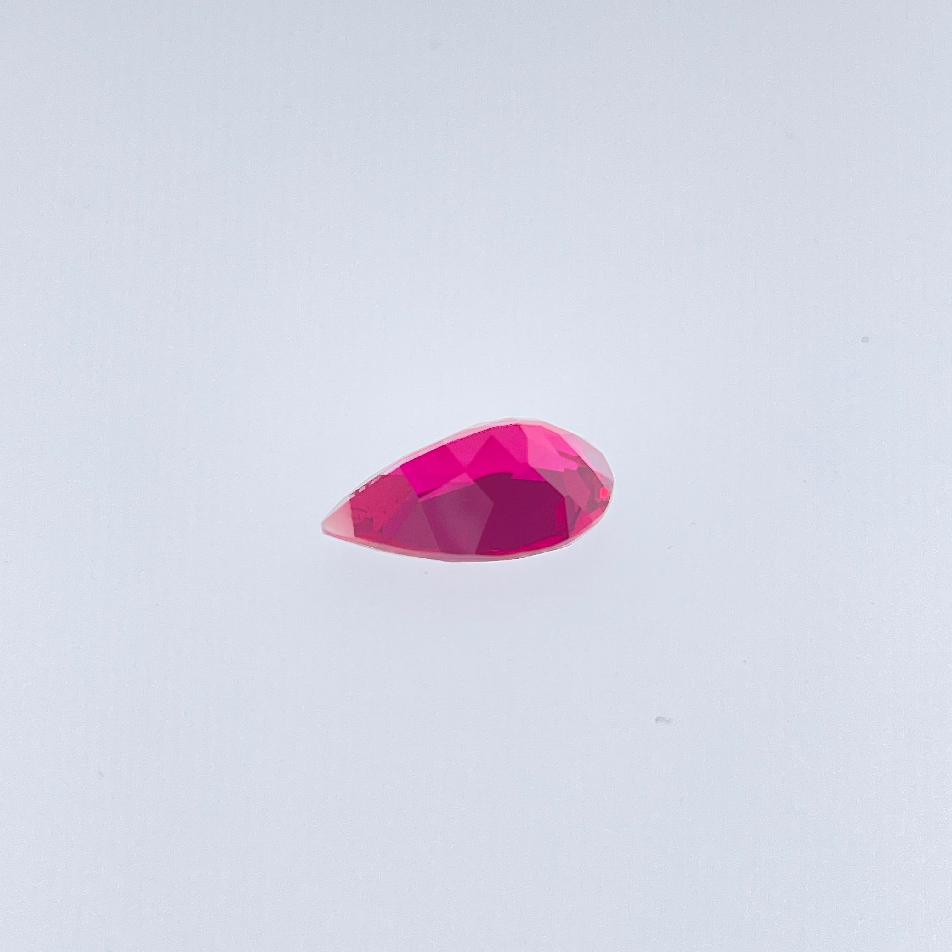 ~10ct Pigeon Blood Red Ruby | Drop Pear Cut | 11 × 17 mm | Gemdrop® Verified