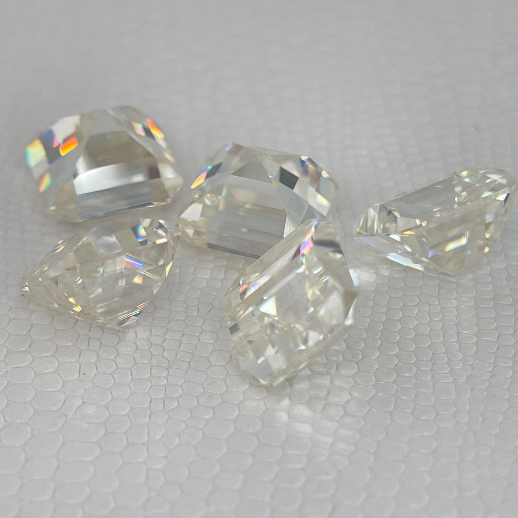 5 Carat PIXEL Cut VVS1 D Moissanite Space Diamond | 10 x 10 mm | A Gemdrop® EEEXCLUSIVE | Gemdrop® Verified