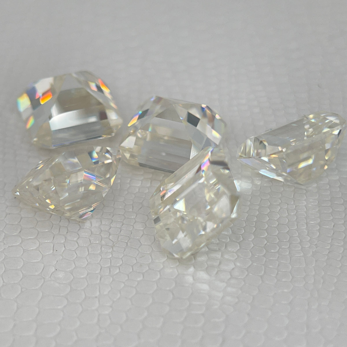 5 Carat PIXEL Cut VVS1 D Moissanite Space Diamond | 10 x 10 mm | A Gemdrop® EEEXCLUSIVE | Gemdrop® Verified