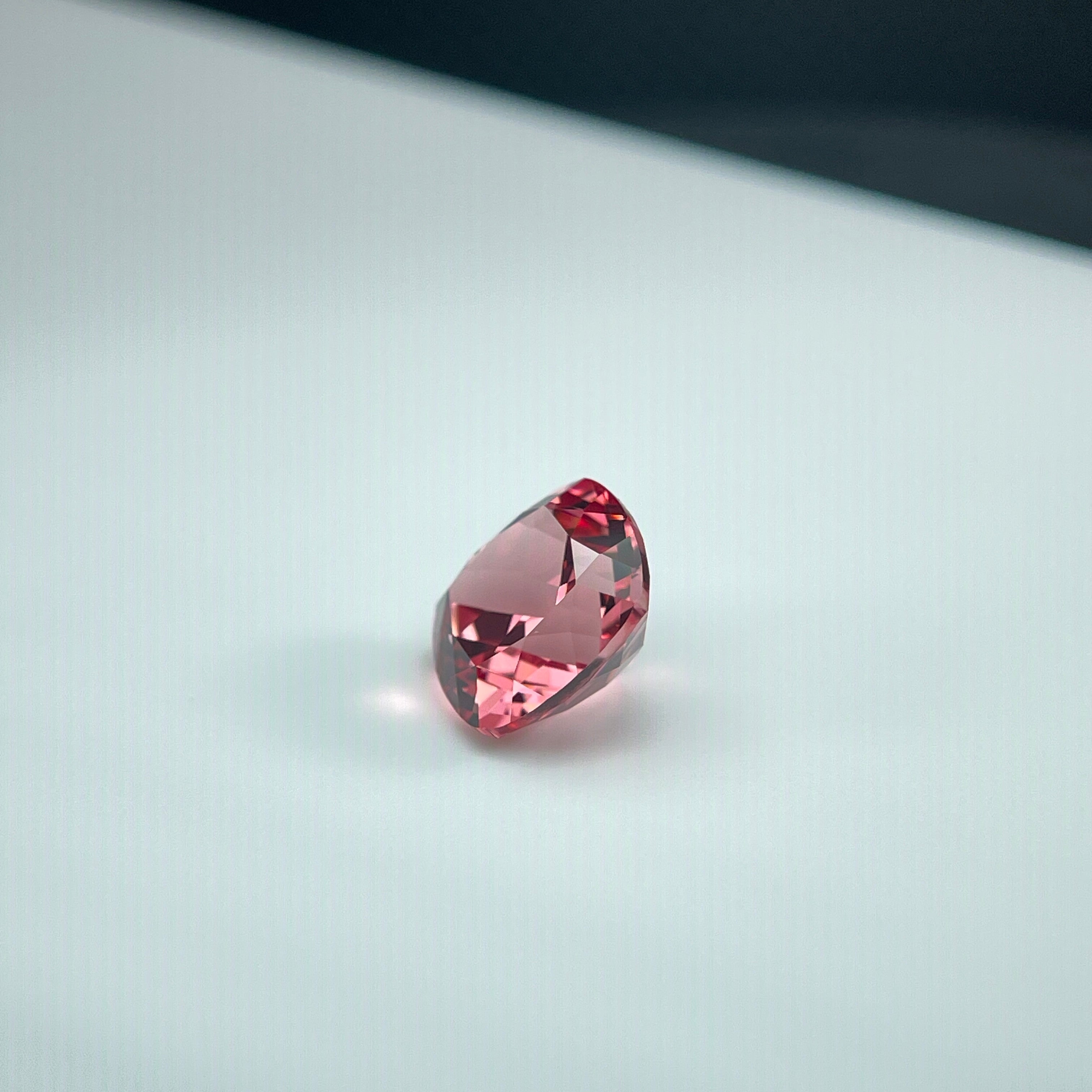 ~5.74ct Padparadscha Czochralski Sapphire | Cushion Cut | 10 × 10 mm | Gemdrop® Verified