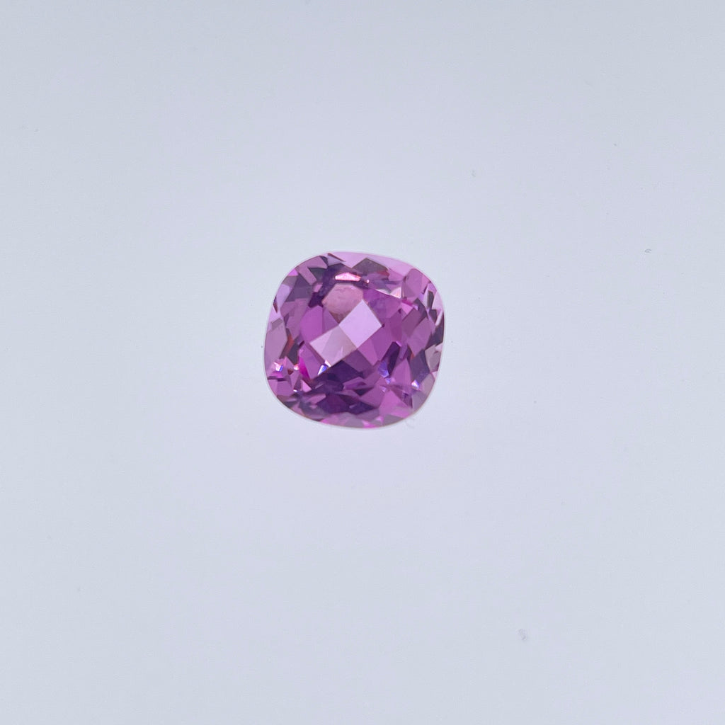 ~12ct Sakura Pink Sapphire | Cushion Cut | 13 × 13 mm | Gemdrop® Verified