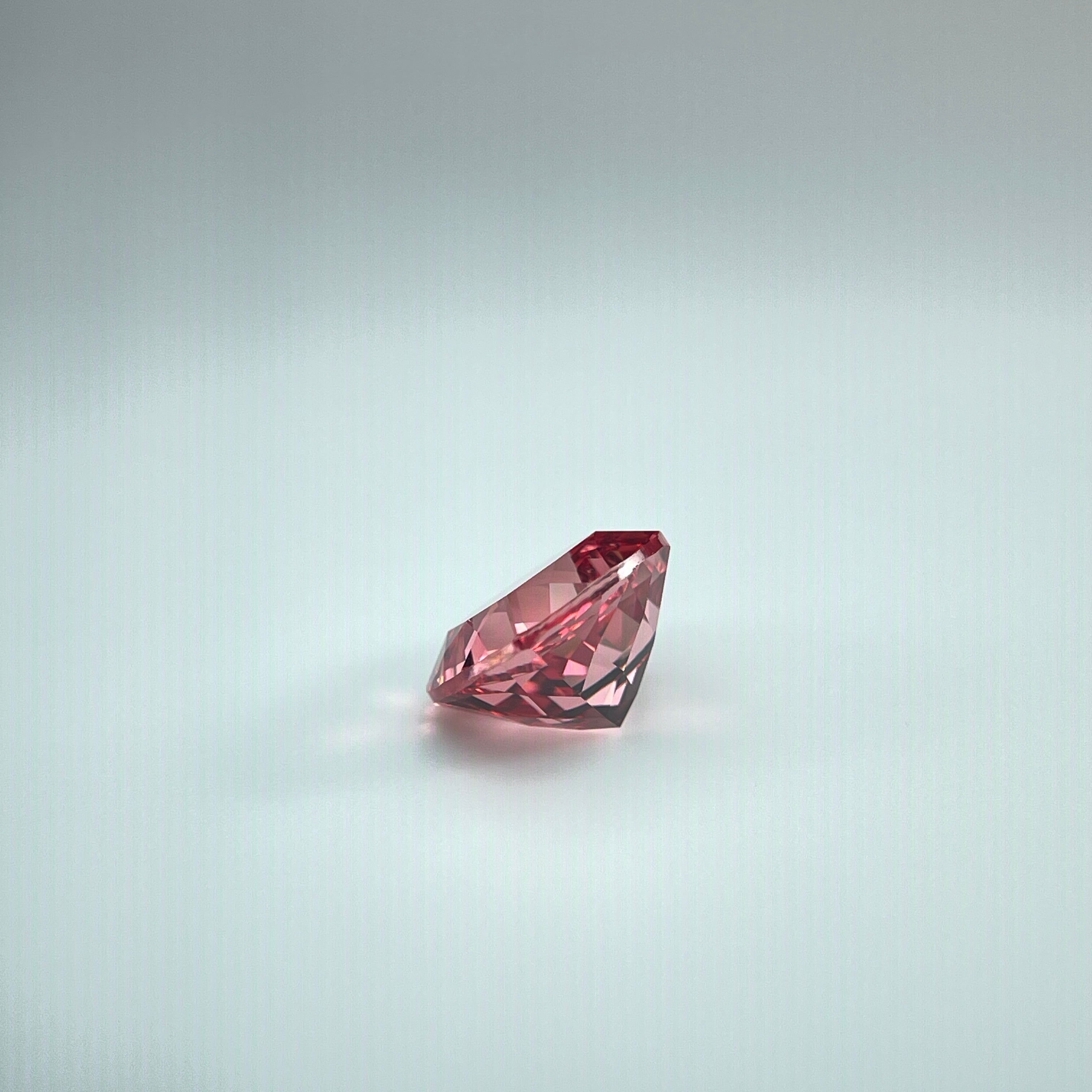 ~5.74ct Padparadscha Czochralski Sapphire | Cushion Cut | 10 × 10 mm | Gemdrop® Verified