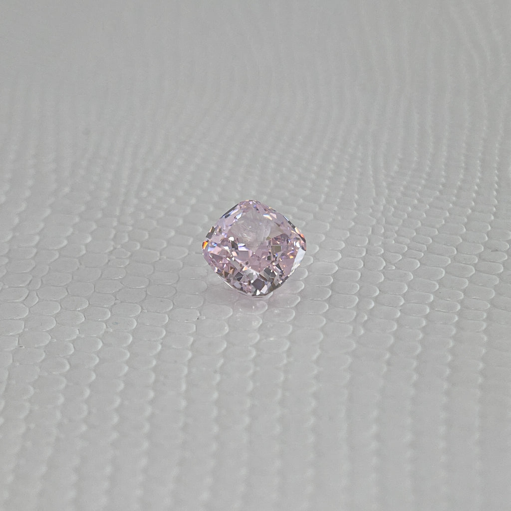 Ice Cut Cubic Zirconia – Seductive Pink & Padparadscha Cushion Cut 7x7 mm ~3.6ct