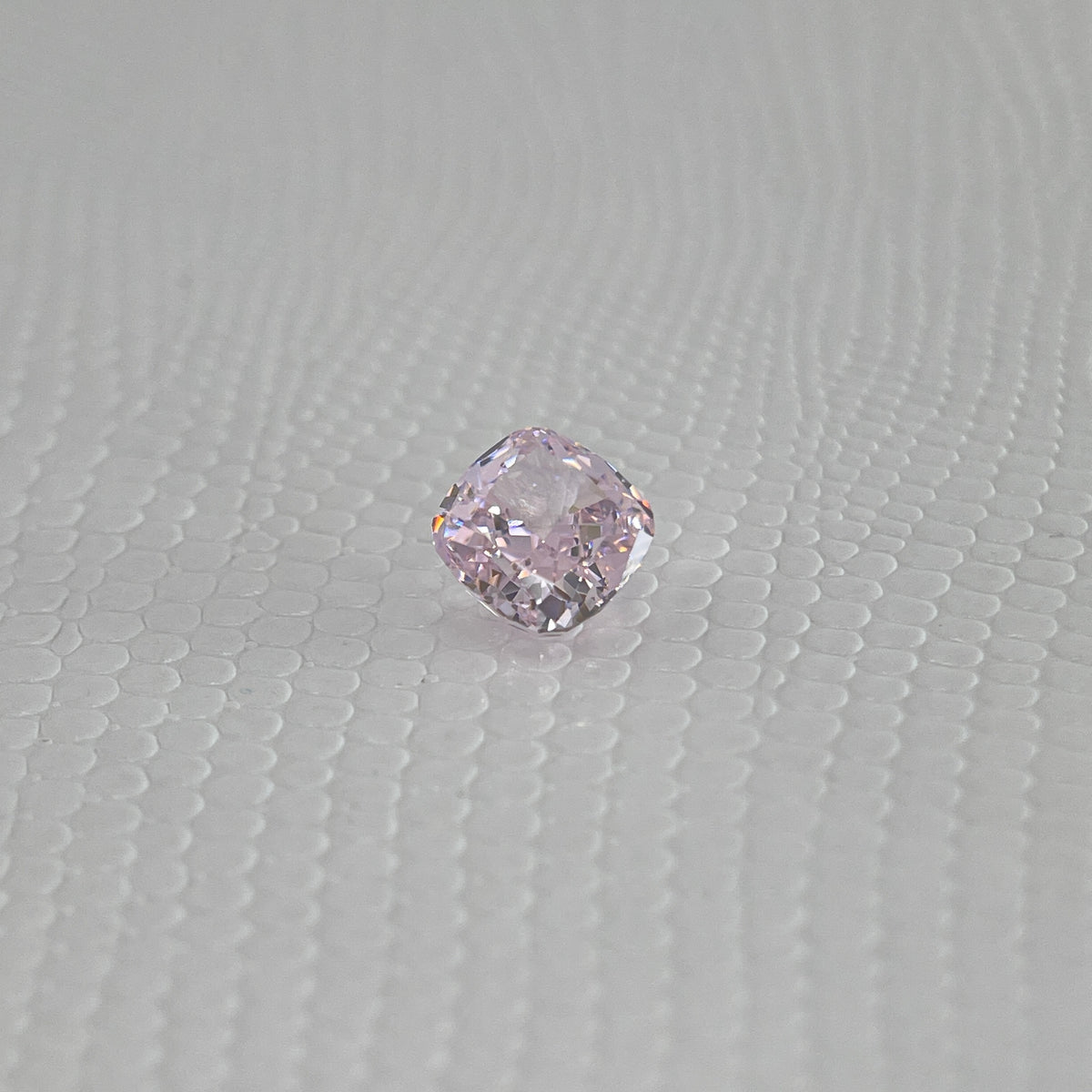 Ice Cut Cubic Zirconia – Seductive Pink & Padparadscha Cushion Cut 7x7 mm ~3.6ct