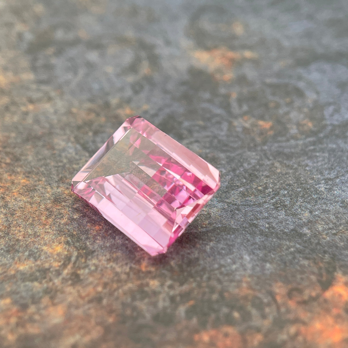 ~14.125ct Seductive Pink Sapphire | Pixel Cut | 12x16 mm | Gemdrop® Verified
