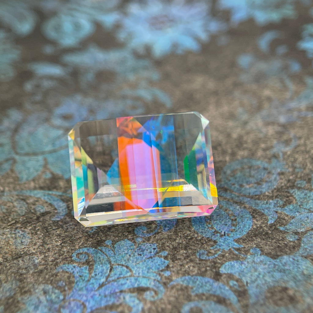 20.025ct Mystic Quartz | Pixel Cut | 15x20 mm | Gemdrop® Verified