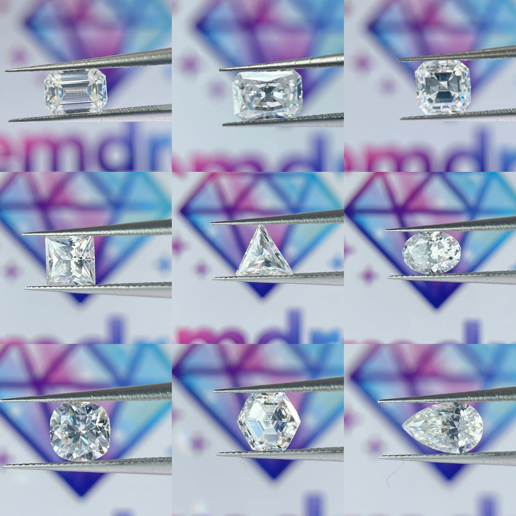 1 Carat VVS1 D Space Diamond [Moissanite] | Multiple Exciting Cuts | Gemdrop® Verified
